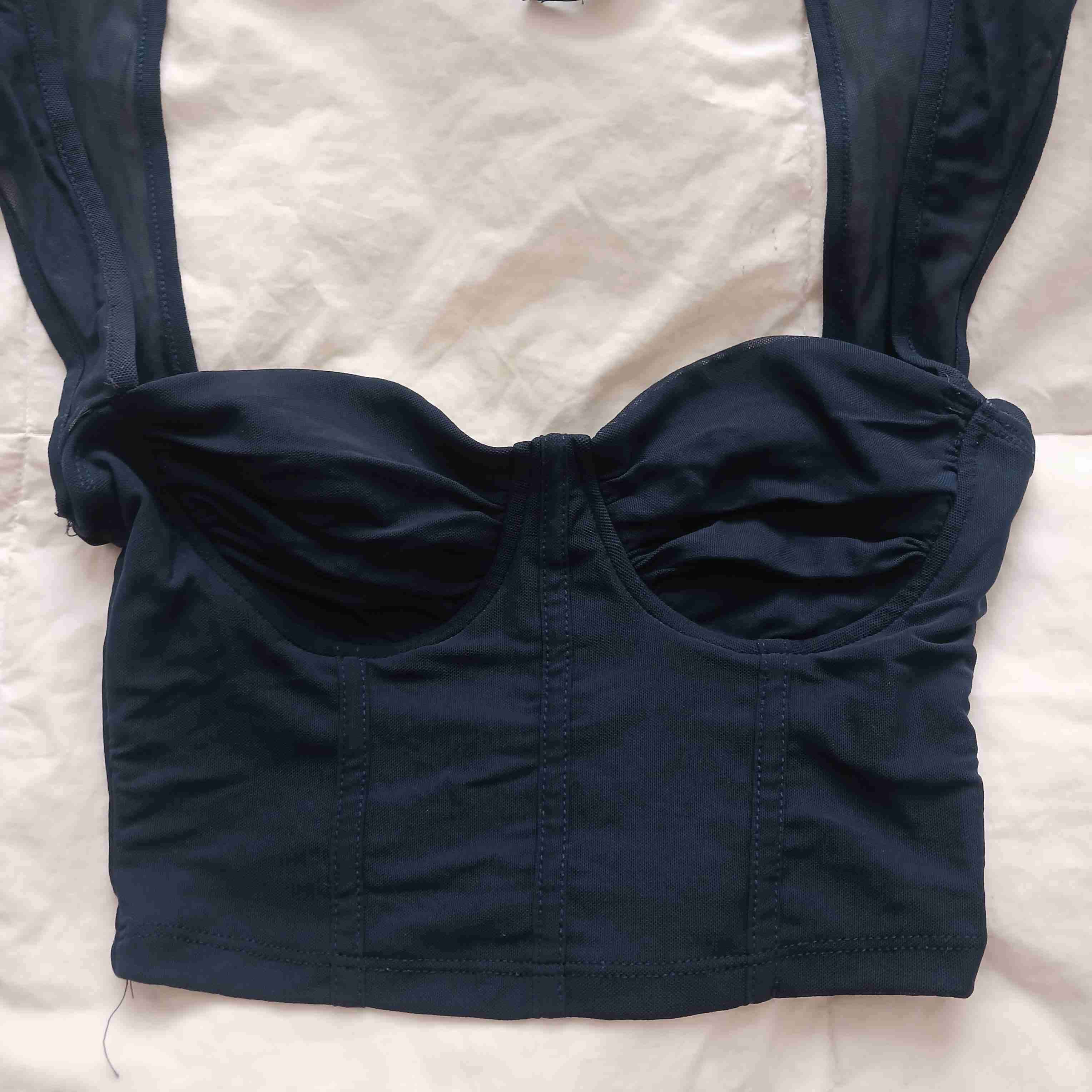 Top shein azul oscuro - miniatura 2