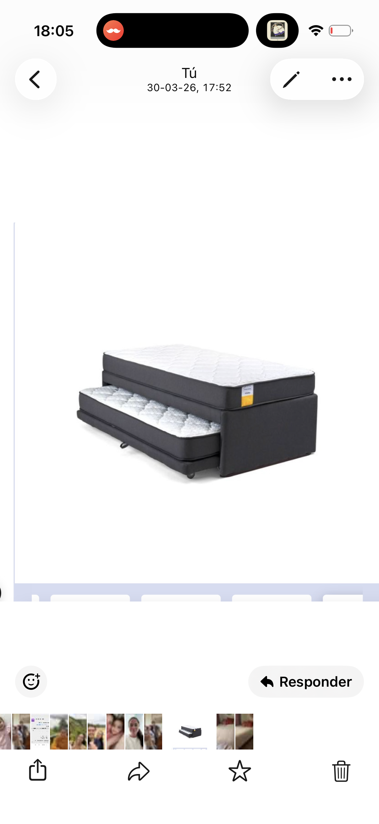 Cama Nido Drimkip 1,5 plazas 105x200 - miniatura 3