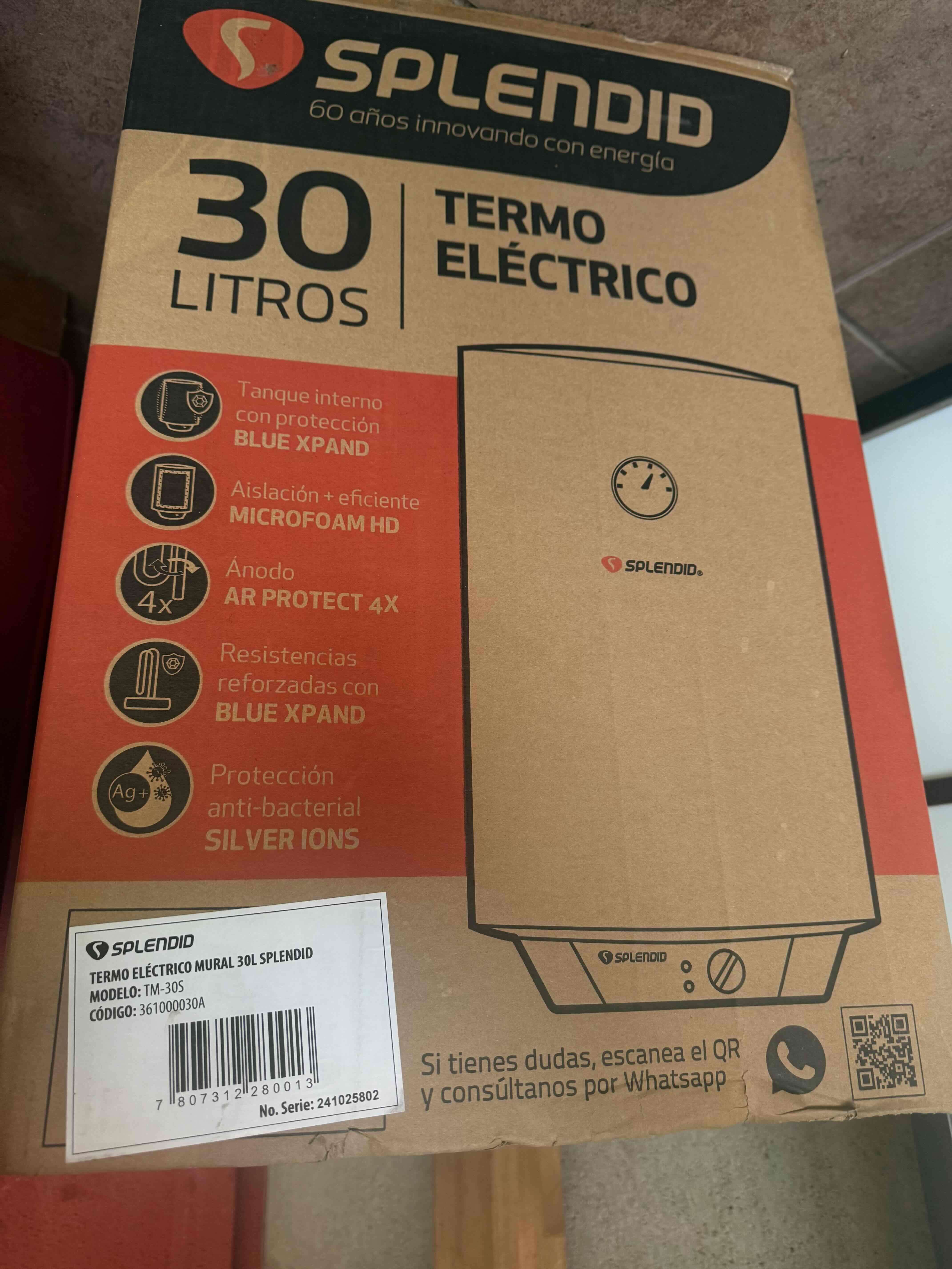 Termo eléctrico Splendid 30L