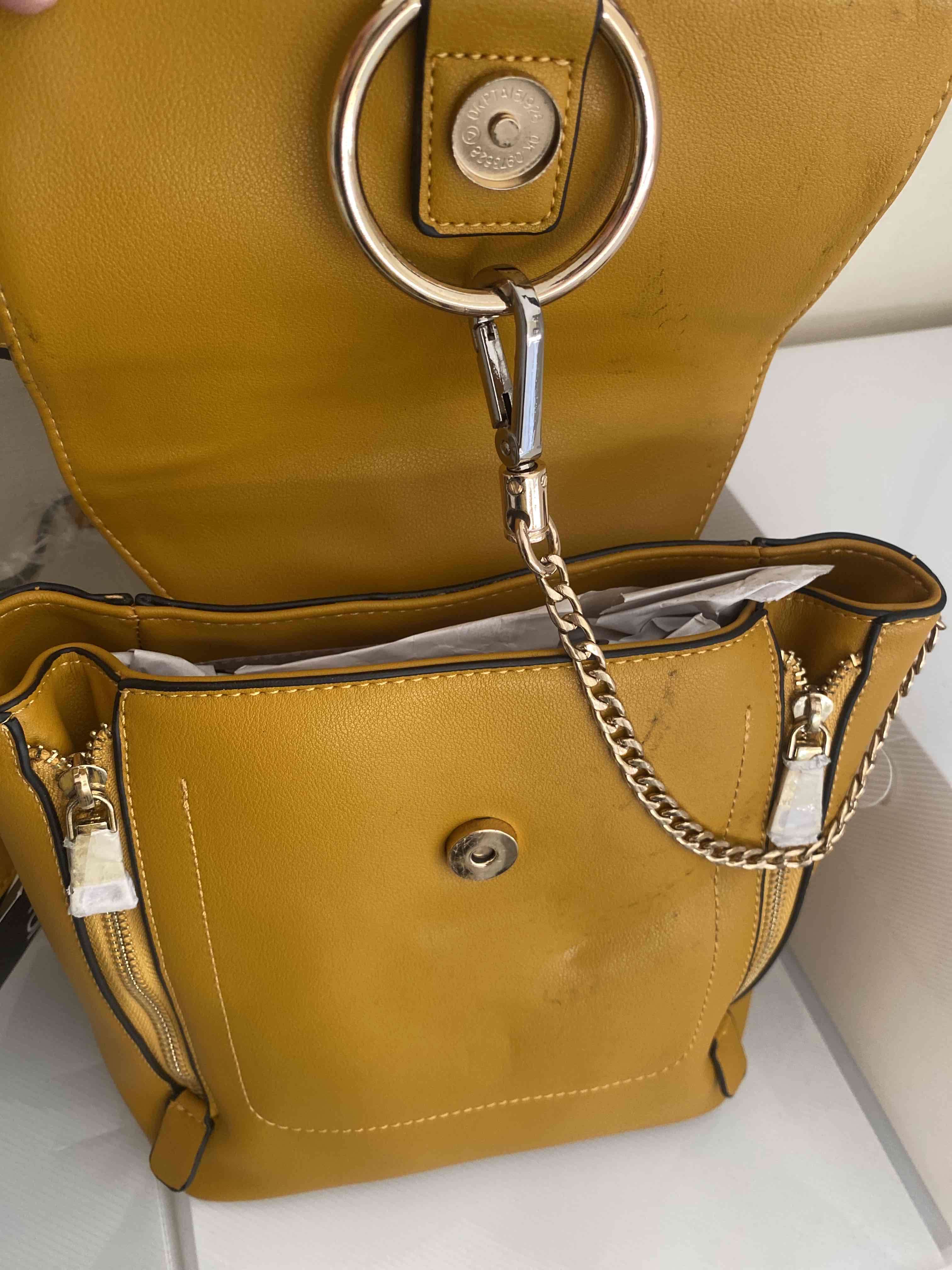 Mochila Via Uno mostaza - miniatura 4