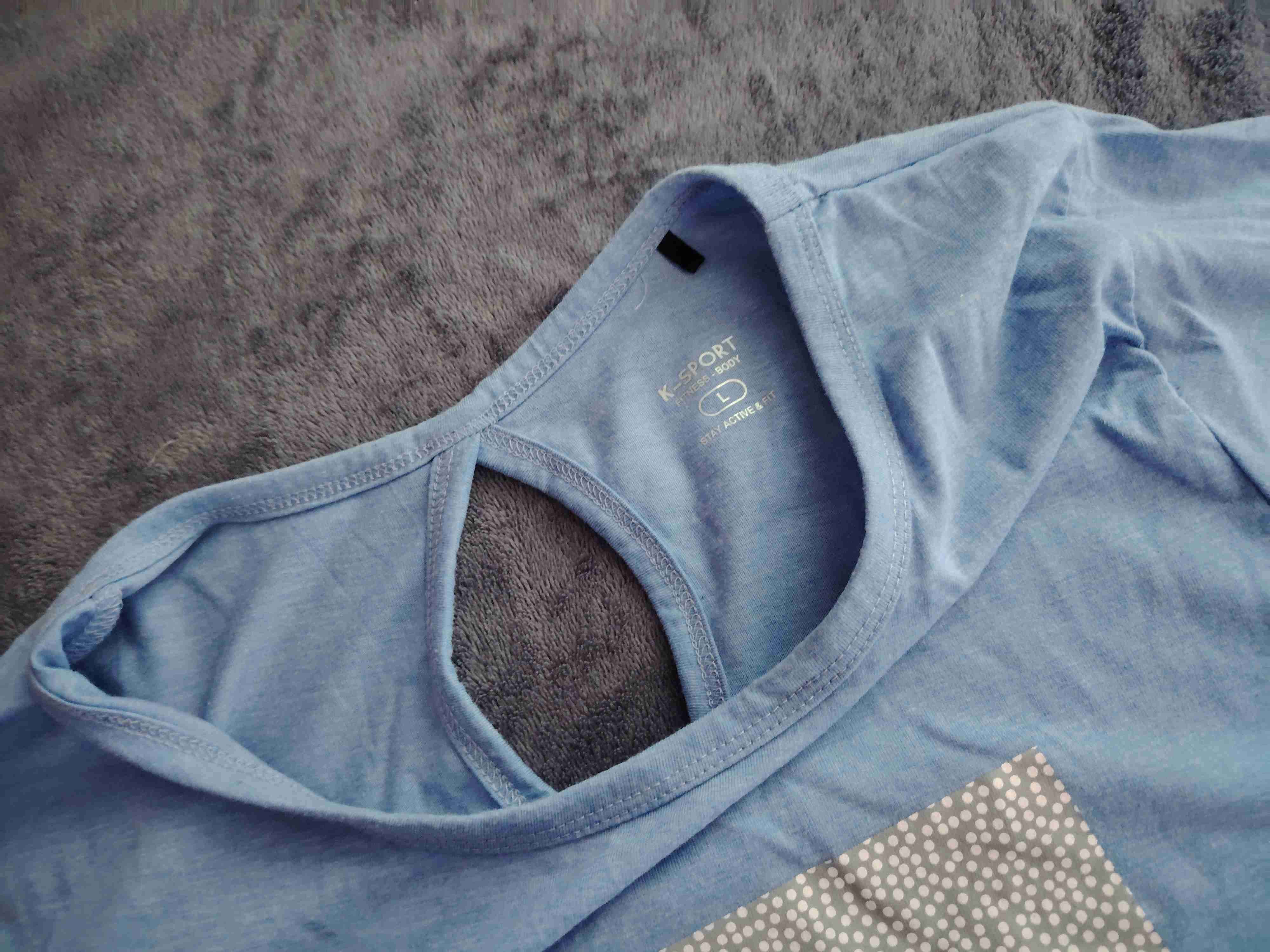 Polera azul con estampado 'Live' - miniatura 2