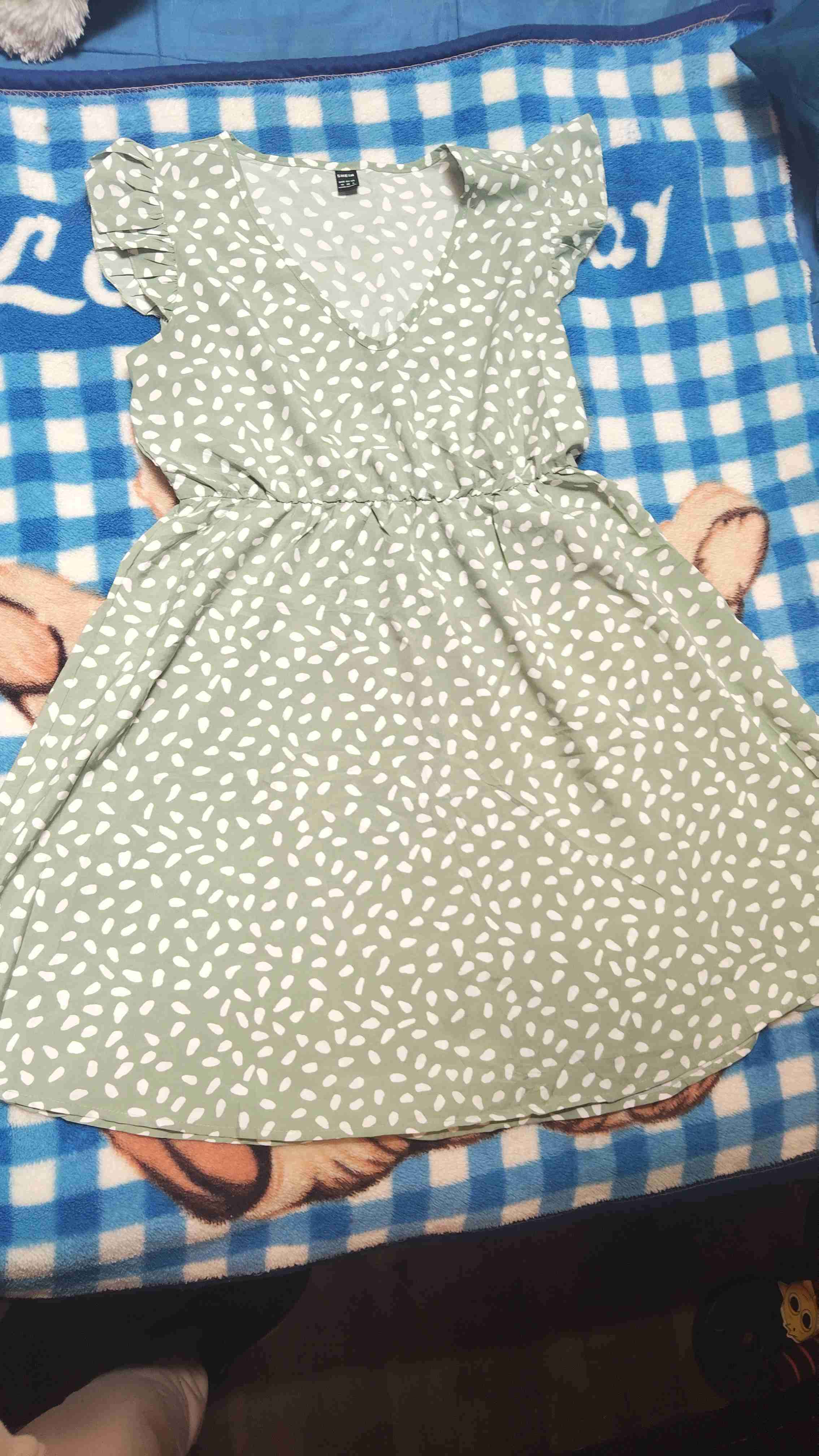 Vestido estampado floral gris - miniatura 5