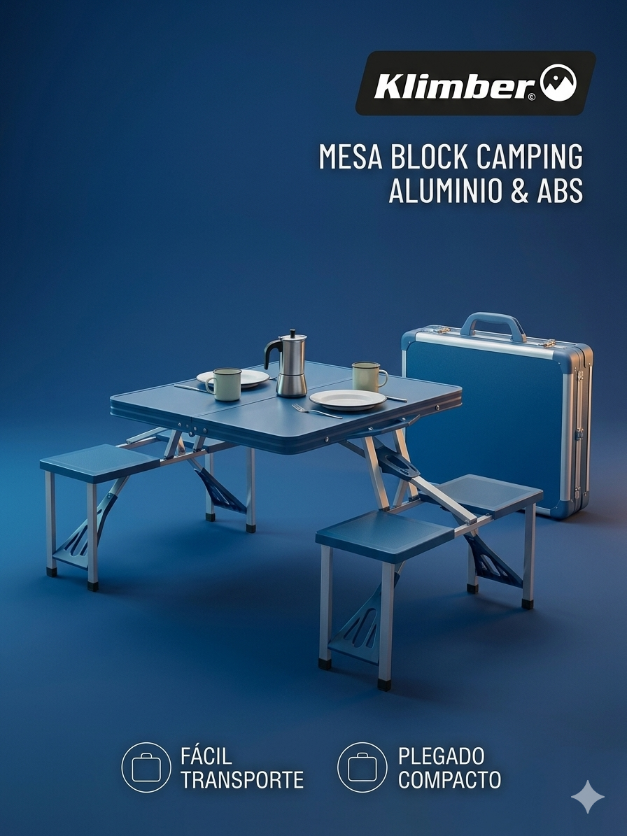 Mesa de camping plegable Klimber