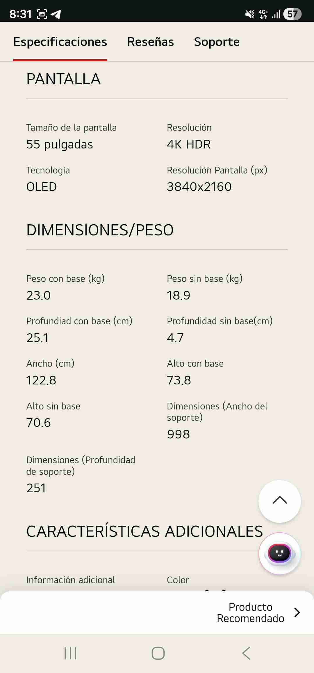 Smart TV LG webOS 55 - miniatura 4