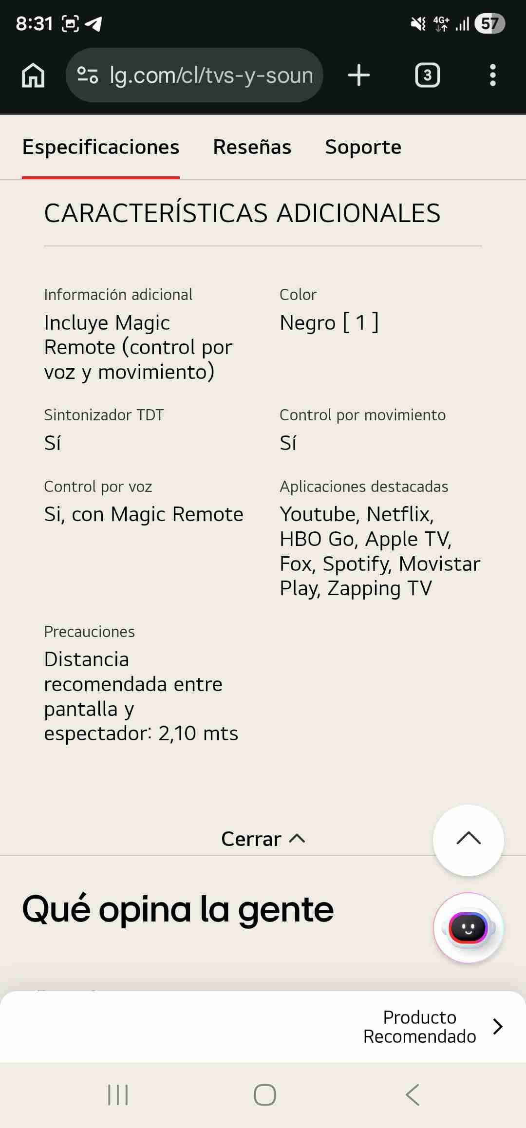 Smart TV LG webOS 55 - miniatura 5
