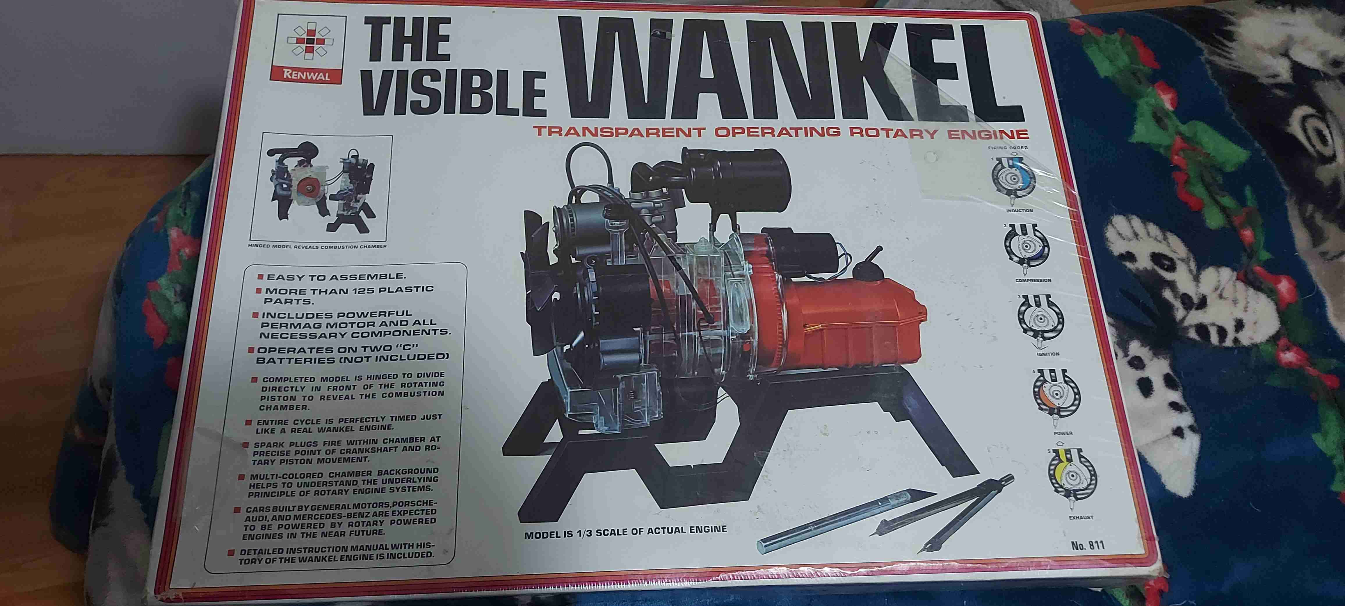 Maqueta de motor Wankel visible