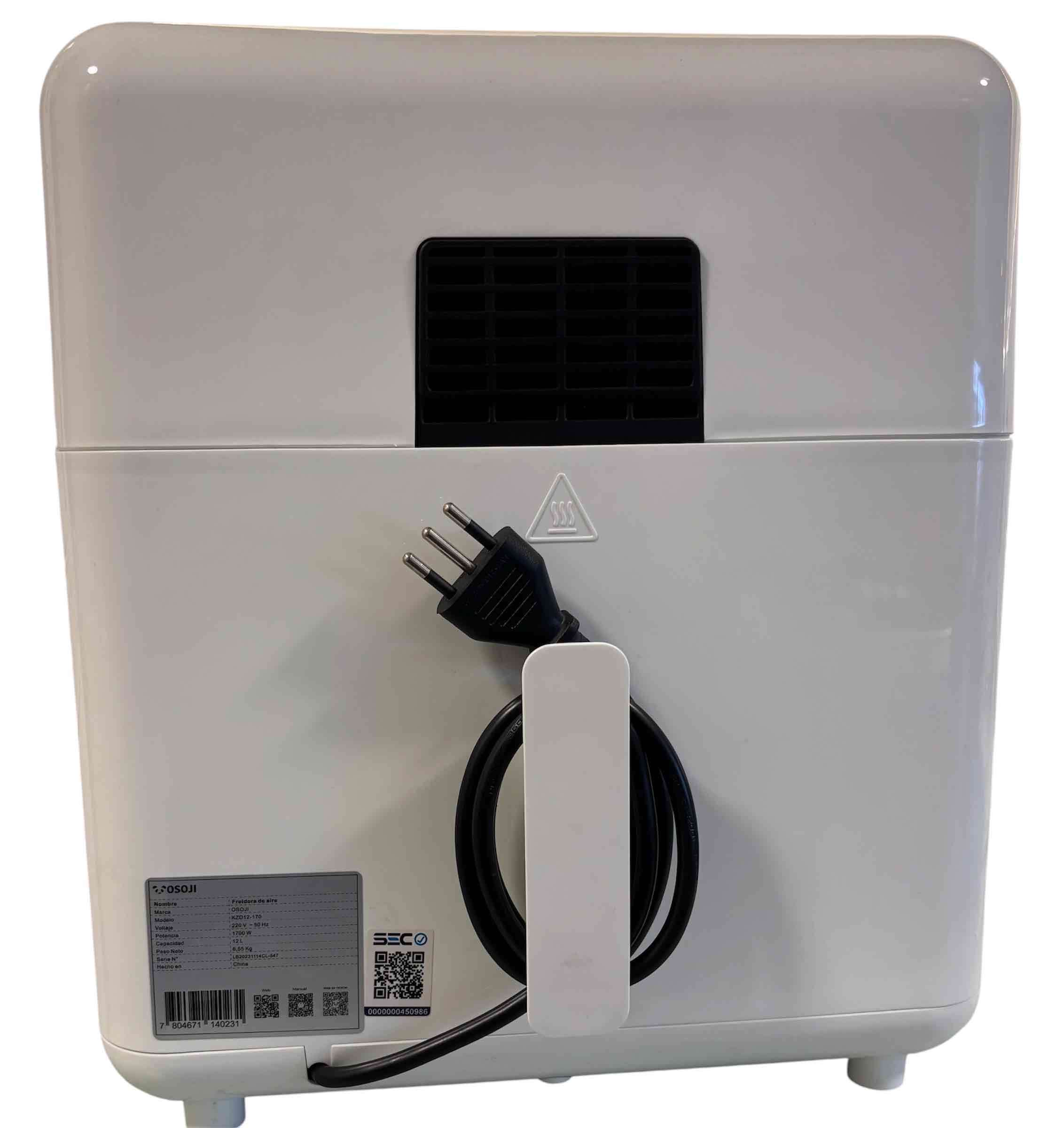 Freidora de aire y horno marca Osoji 12 lt - miniatura 3