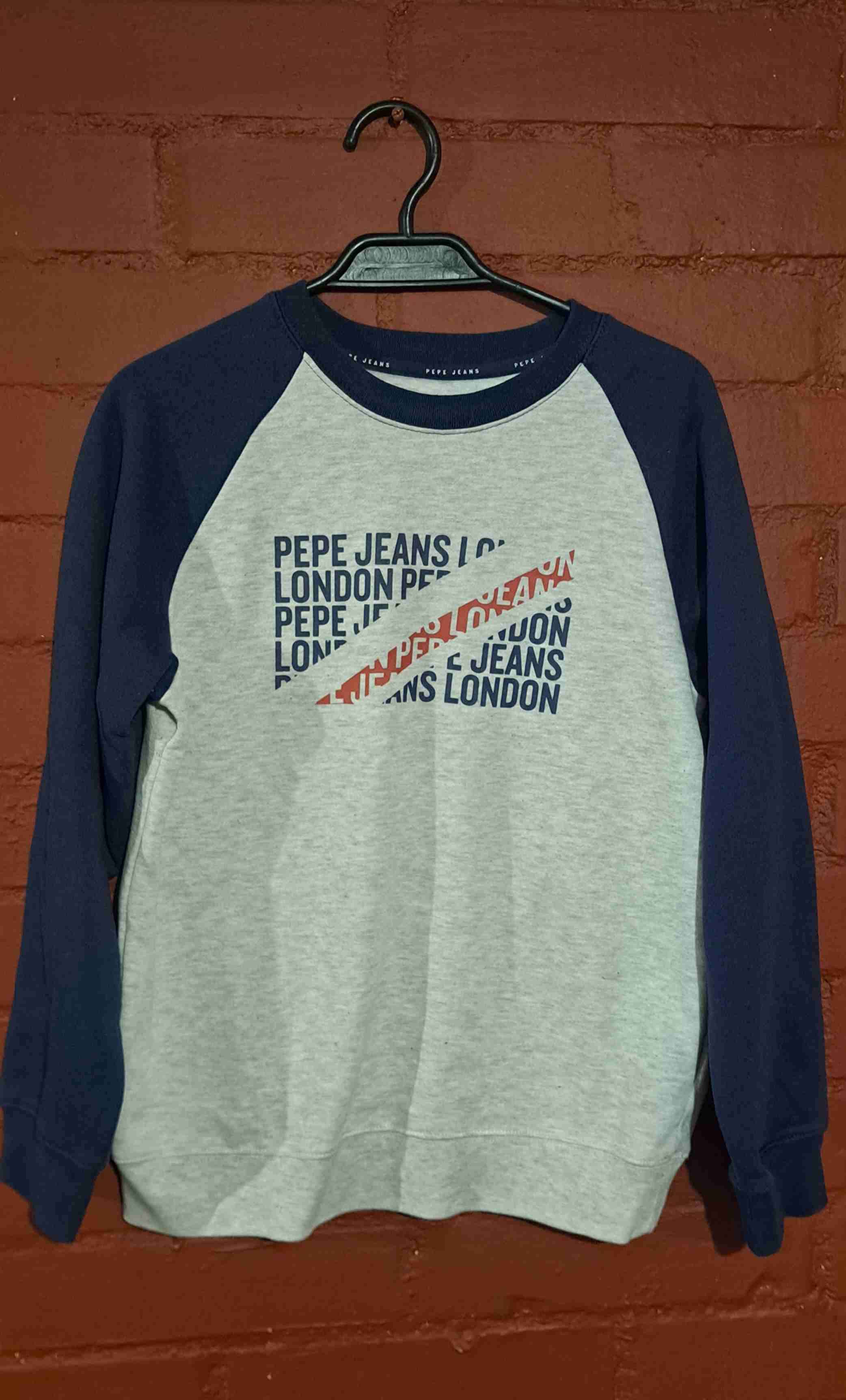 Buzo completo Pepe Jeans azul y gris