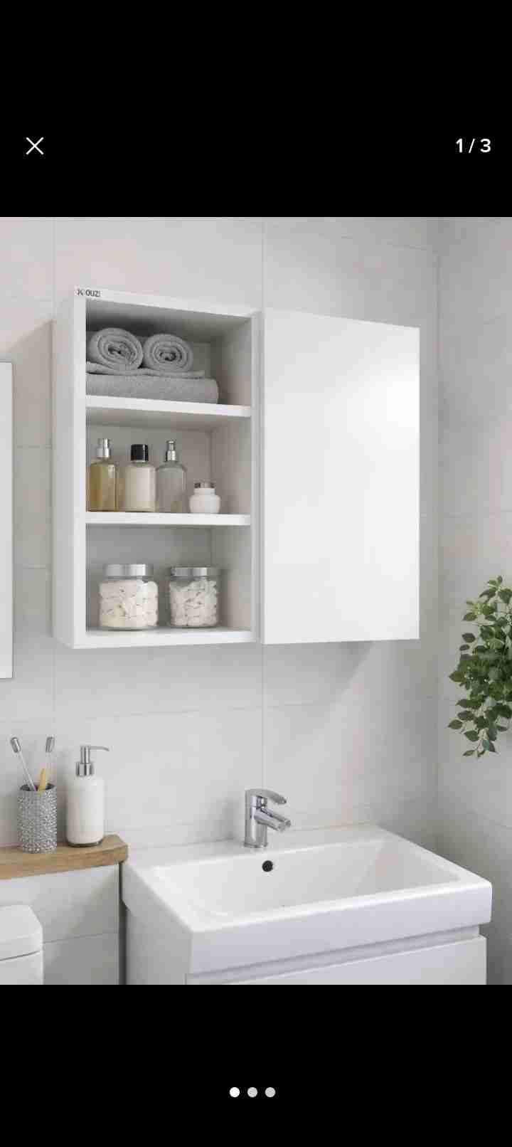 Mueble de baño blanco  55 x 55