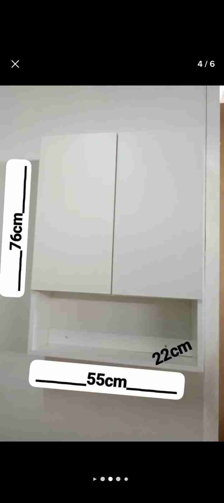 Gabinete de baño blanco 2 puertas - miniatura 2