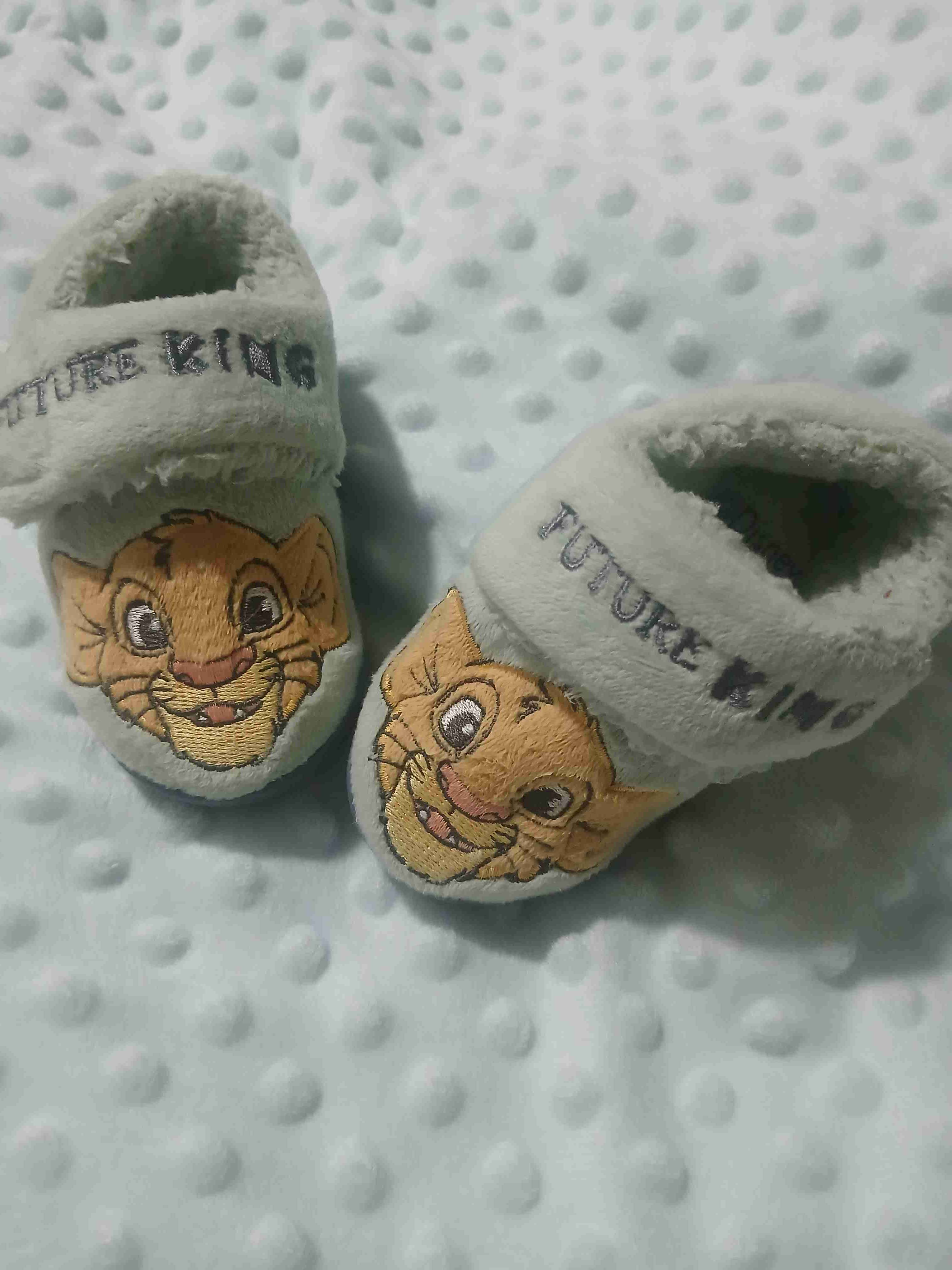 Sandalias infantiles peludas azul y verde numero19 - miniatura 3