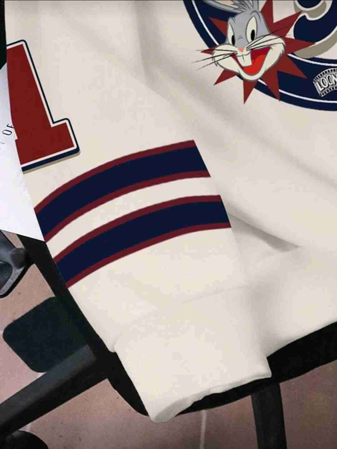 Polerón Looney Tunes azul y blanco - miniatura 4