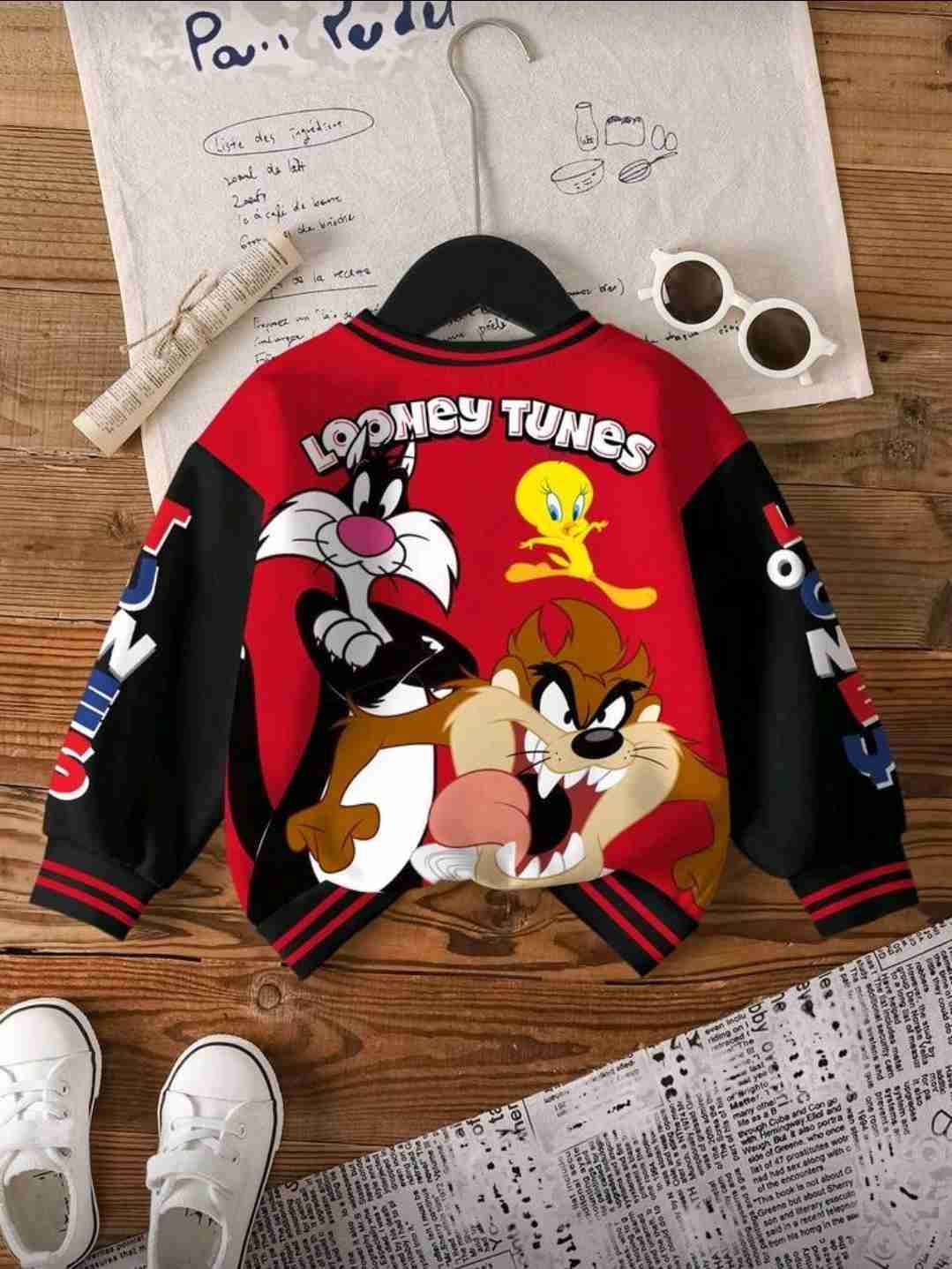 Polerón Looney Tunes rojo - miniatura 2