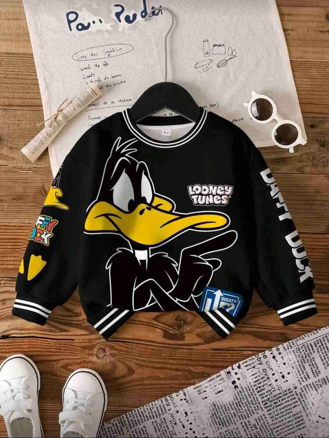 Polerón infantil Looney Tunes negro