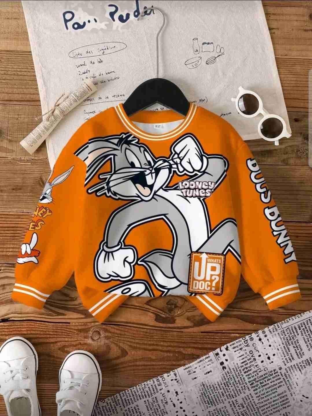 Polerón Looney Tunes naranjo