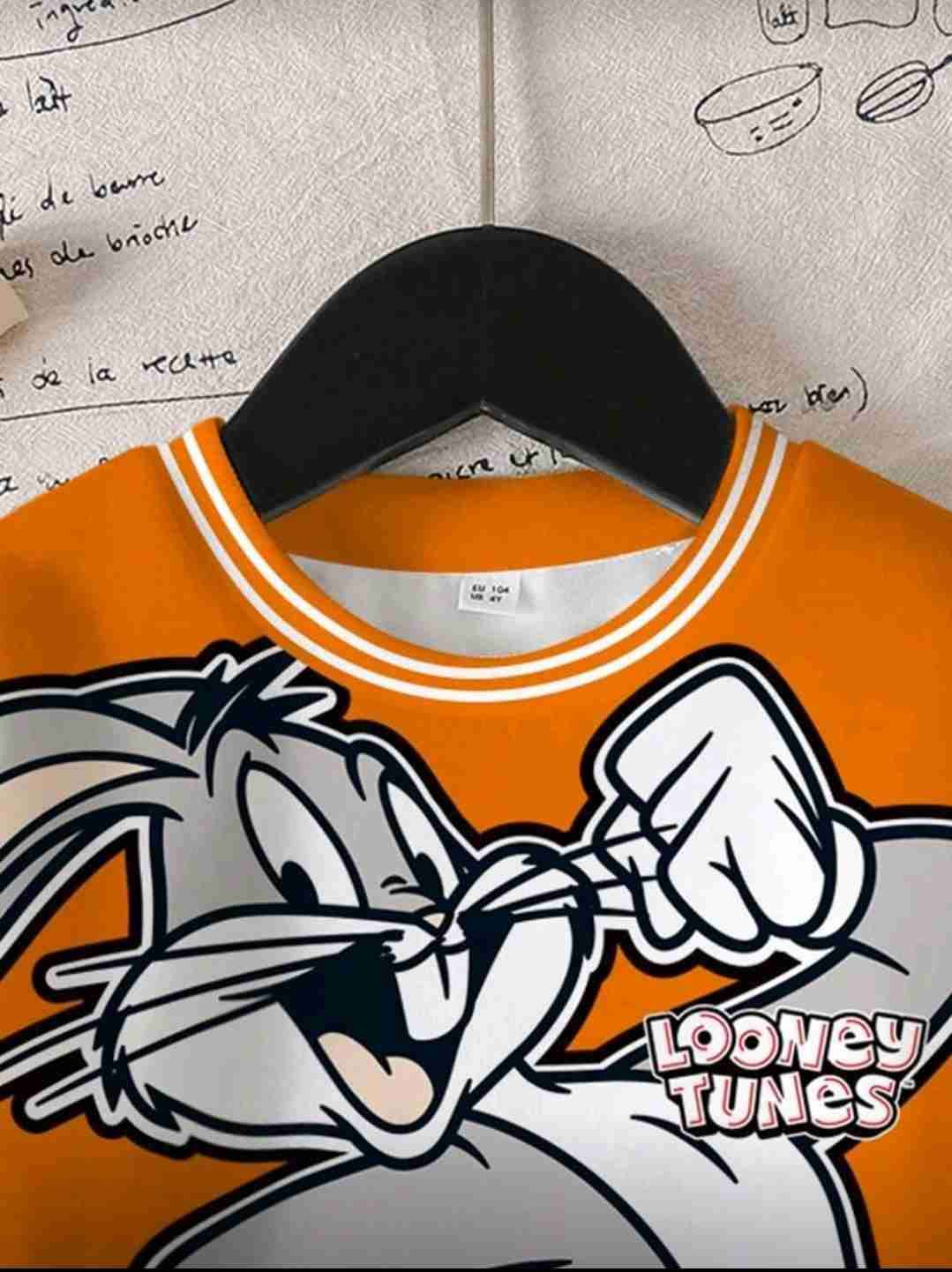 Polerón Looney Tunes naranjo - miniatura 3