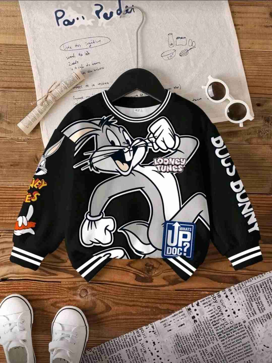 Polerón Looney Tunes negro