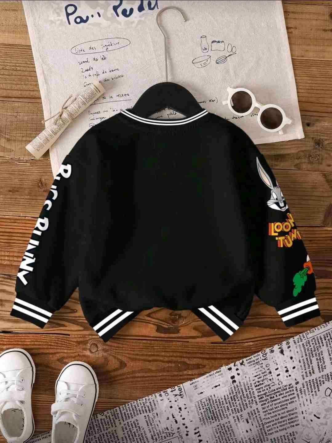 Polerón Looney Tunes negro - miniatura 2