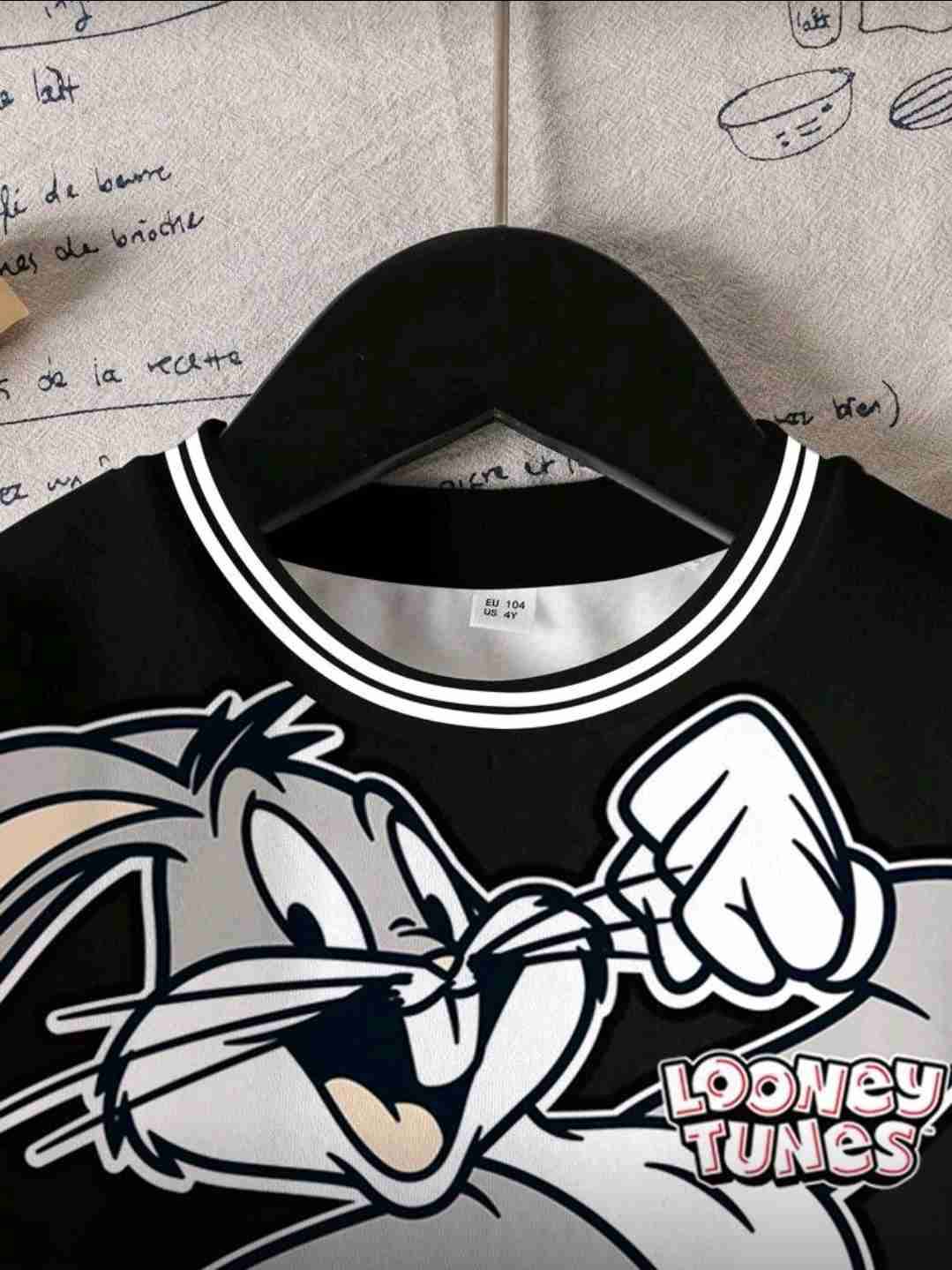 Polerón Looney Tunes negro - miniatura 3