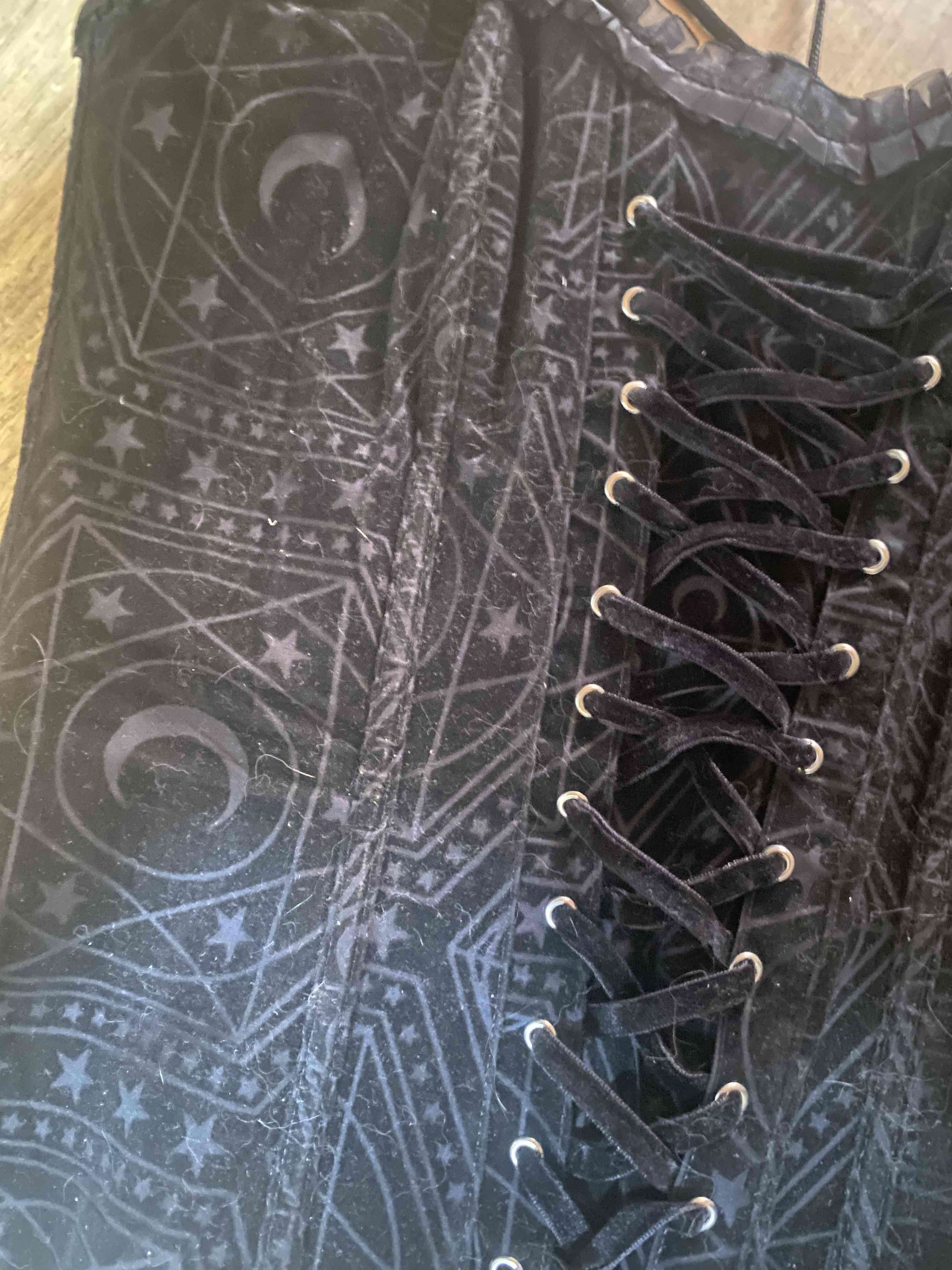 Corset negro con estampado - miniatura 2