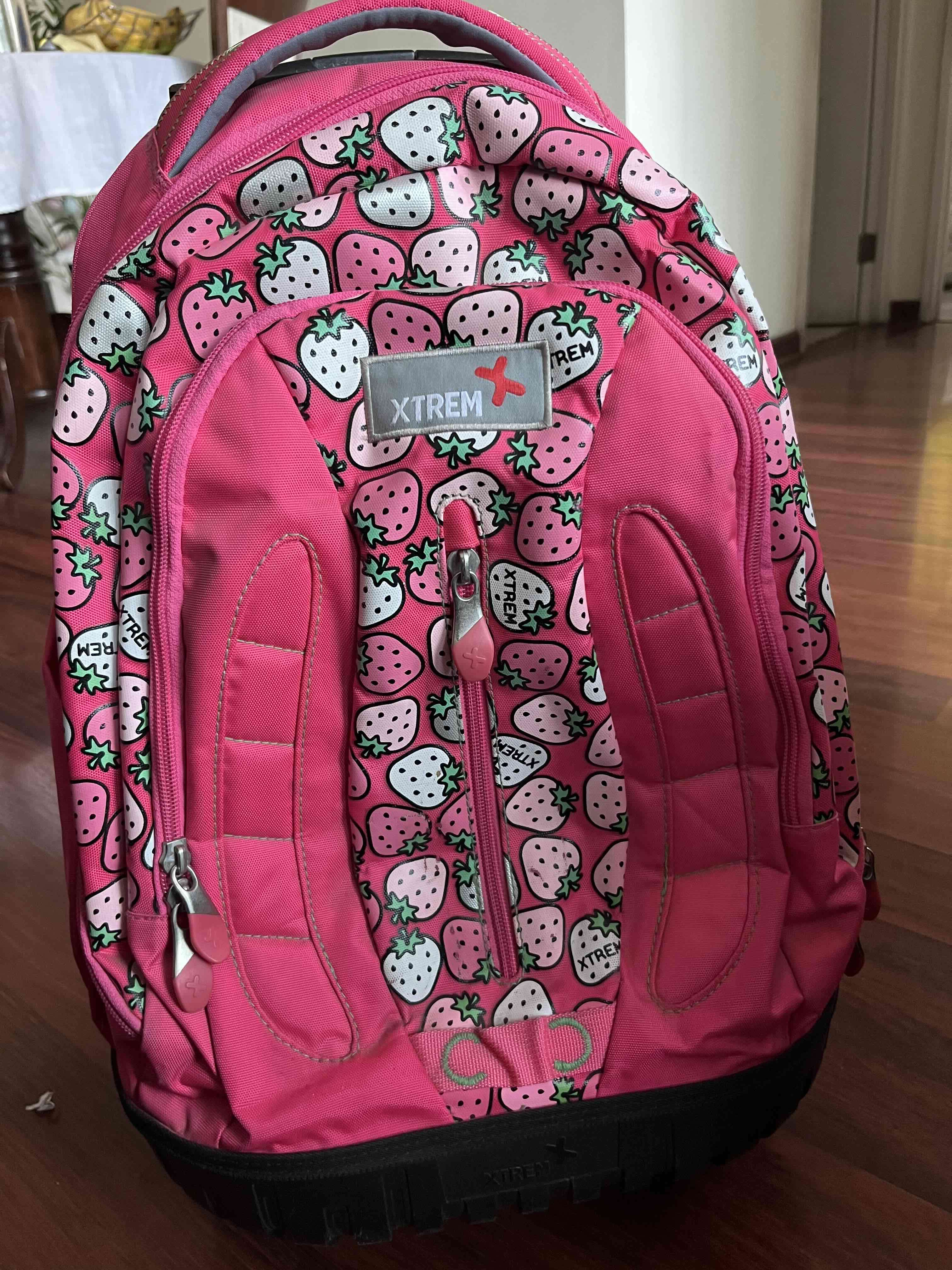 Mochila con ruedas Xtrem fresa rosa