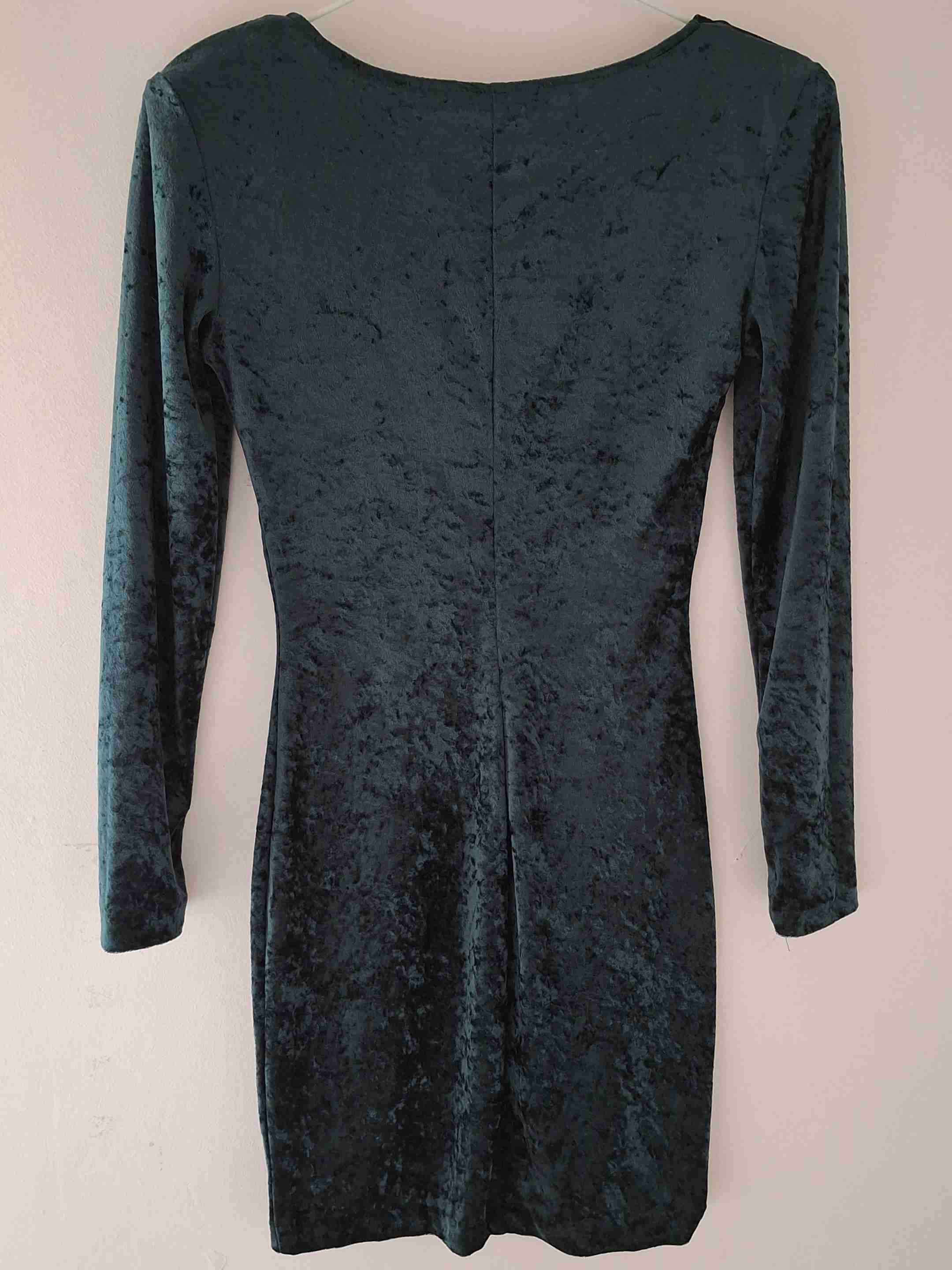 Vestido terciopelo verde oscuro - miniatura 2