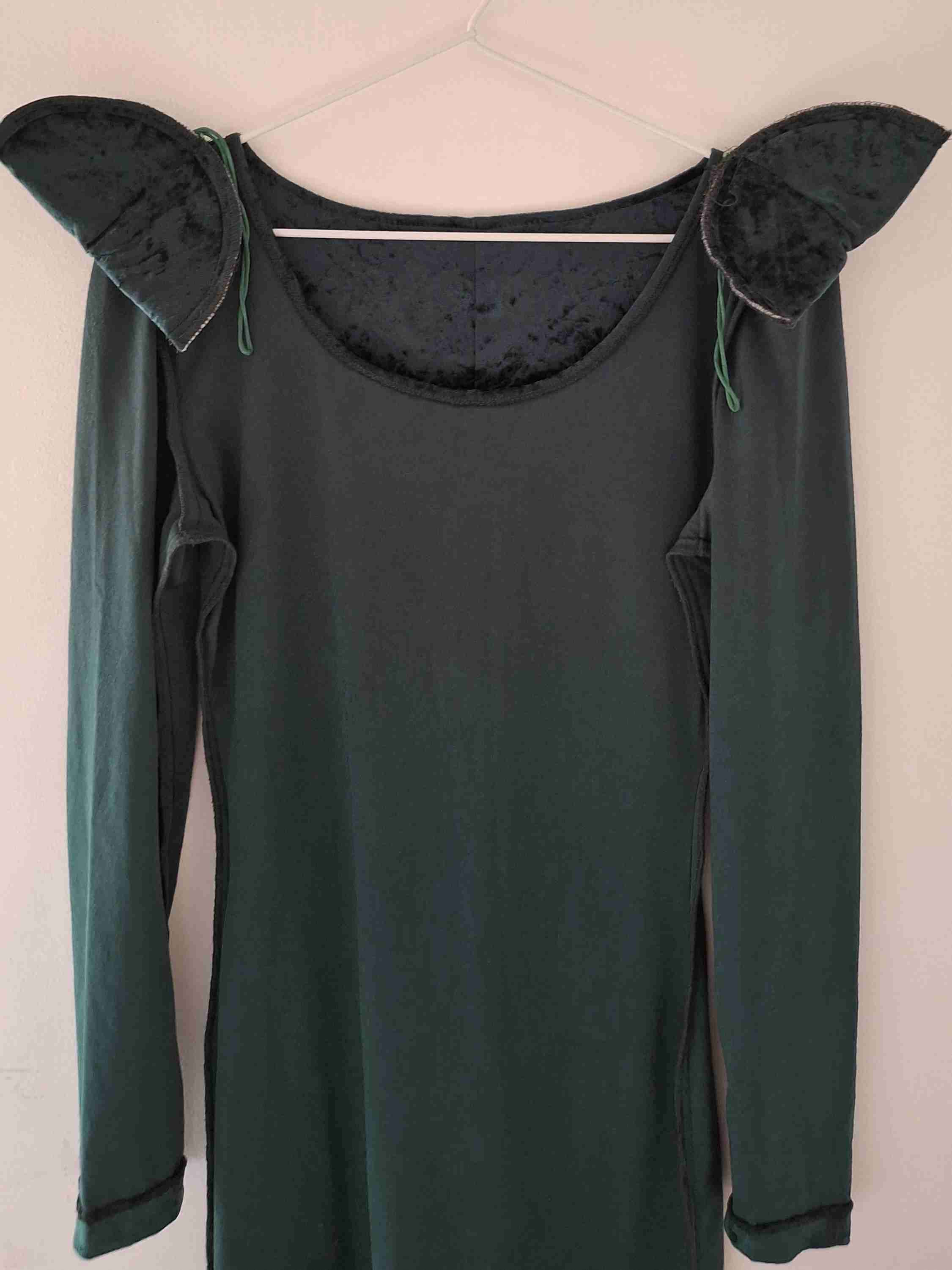 Vestido terciopelo verde oscuro - miniatura 4