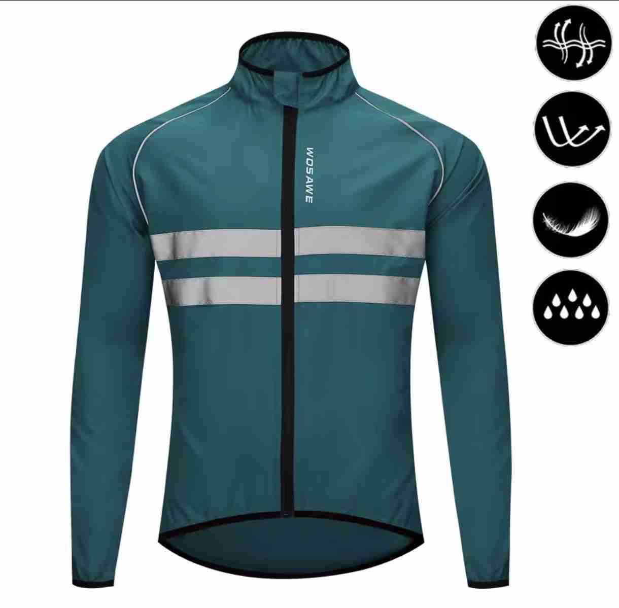 Cortaviento ciclismo verde