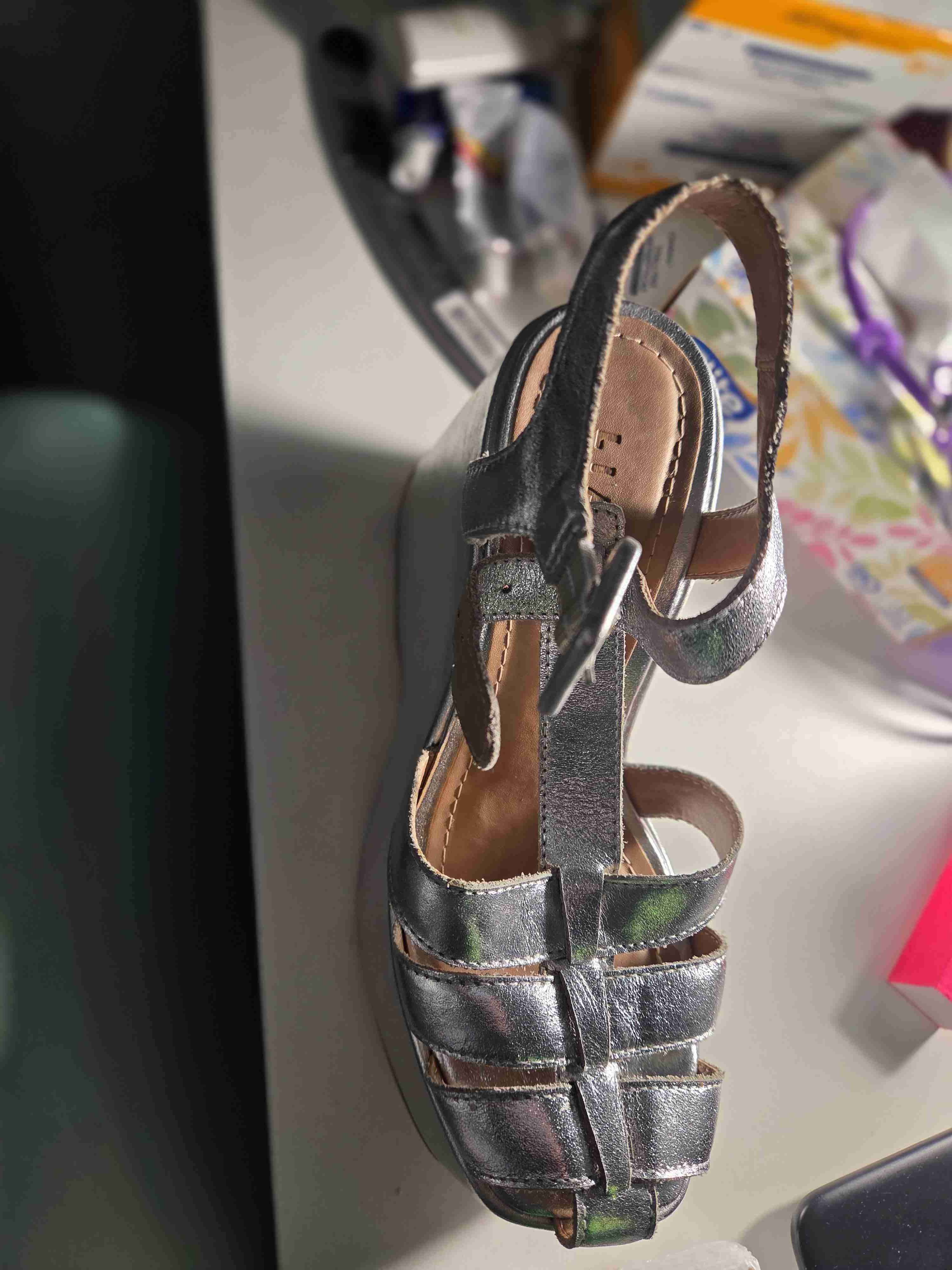 Sandalias plata con plataforma - miniatura 2