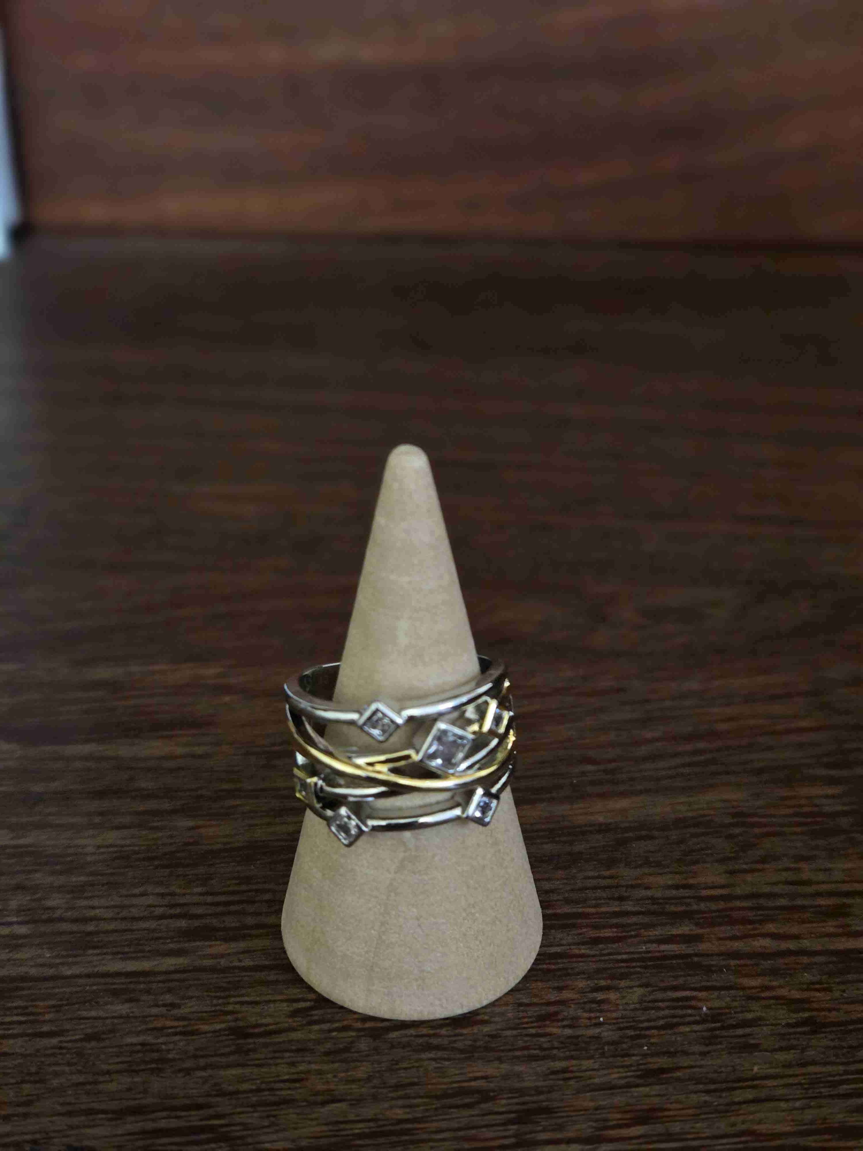 Anillo plata con incrustaciones - miniatura 2