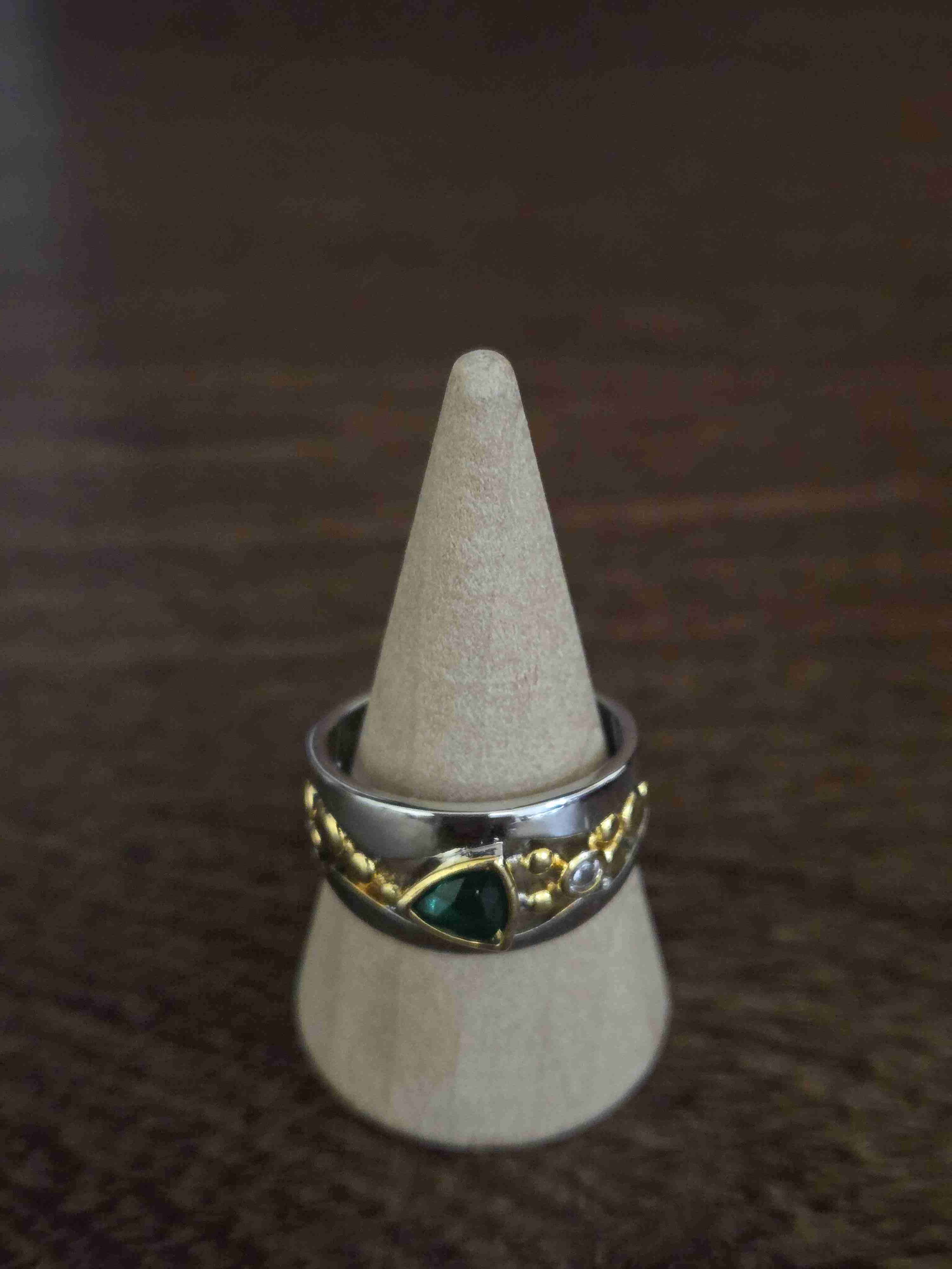 Anillo plata con incrustaciones - miniatura 5