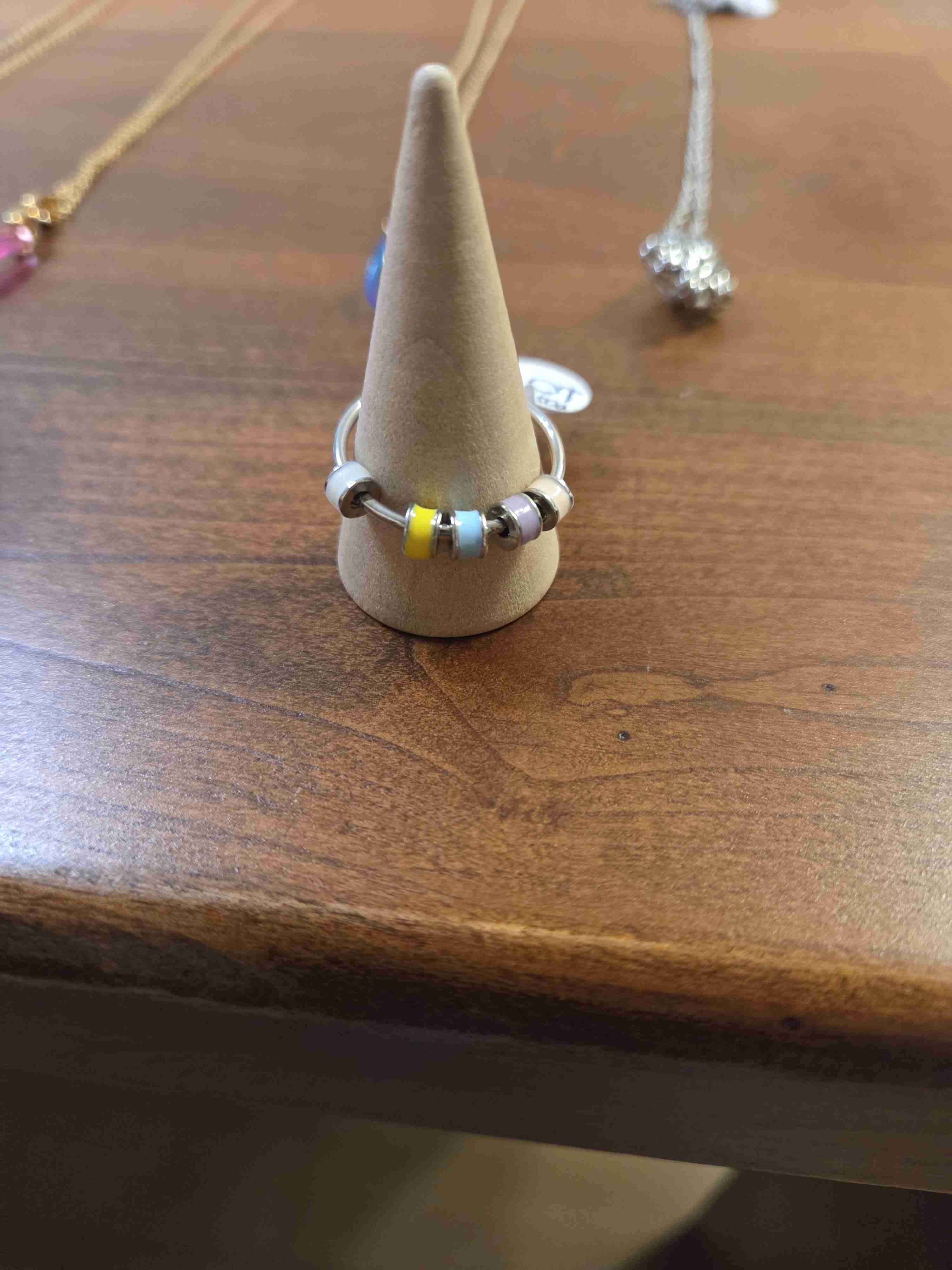 Anillo plata con incrustaciones - miniatura 6