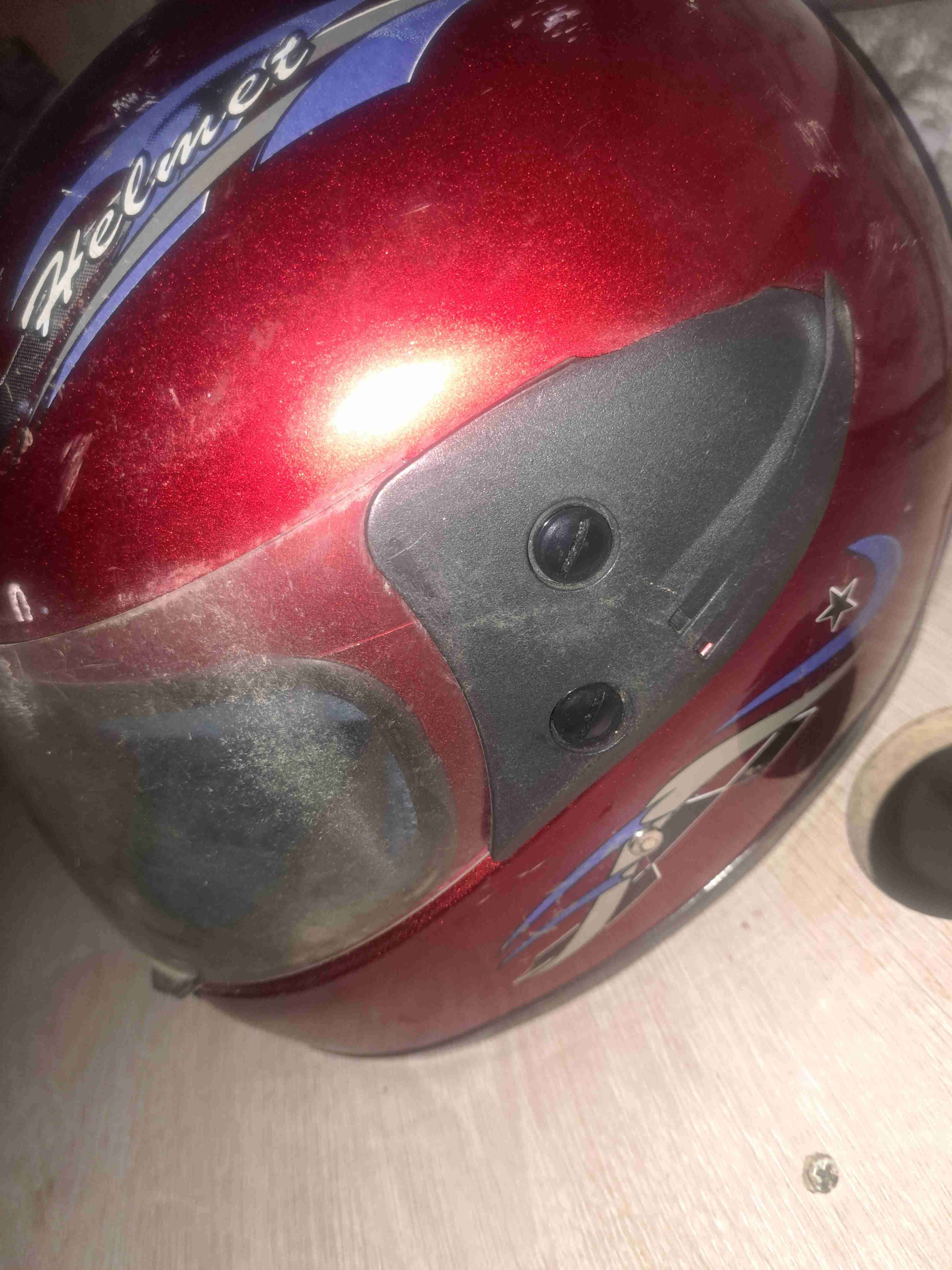 Casco moto rojo FGN - miniatura 4