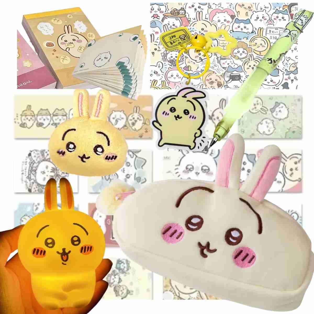 Set papelería kawaii chiikawa usagi