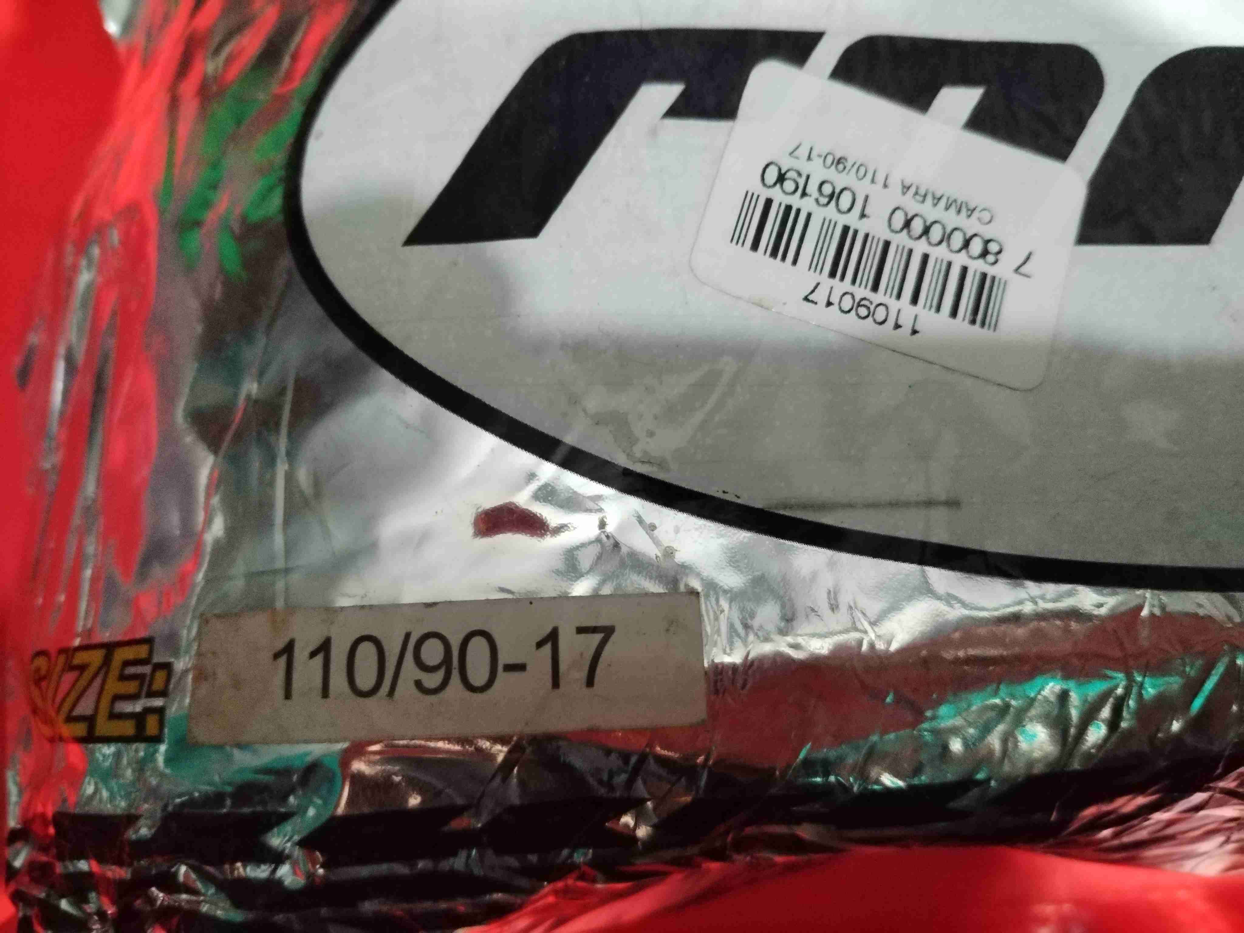 Cámara de aire para moto RMO 110/90-17 - miniatura 3