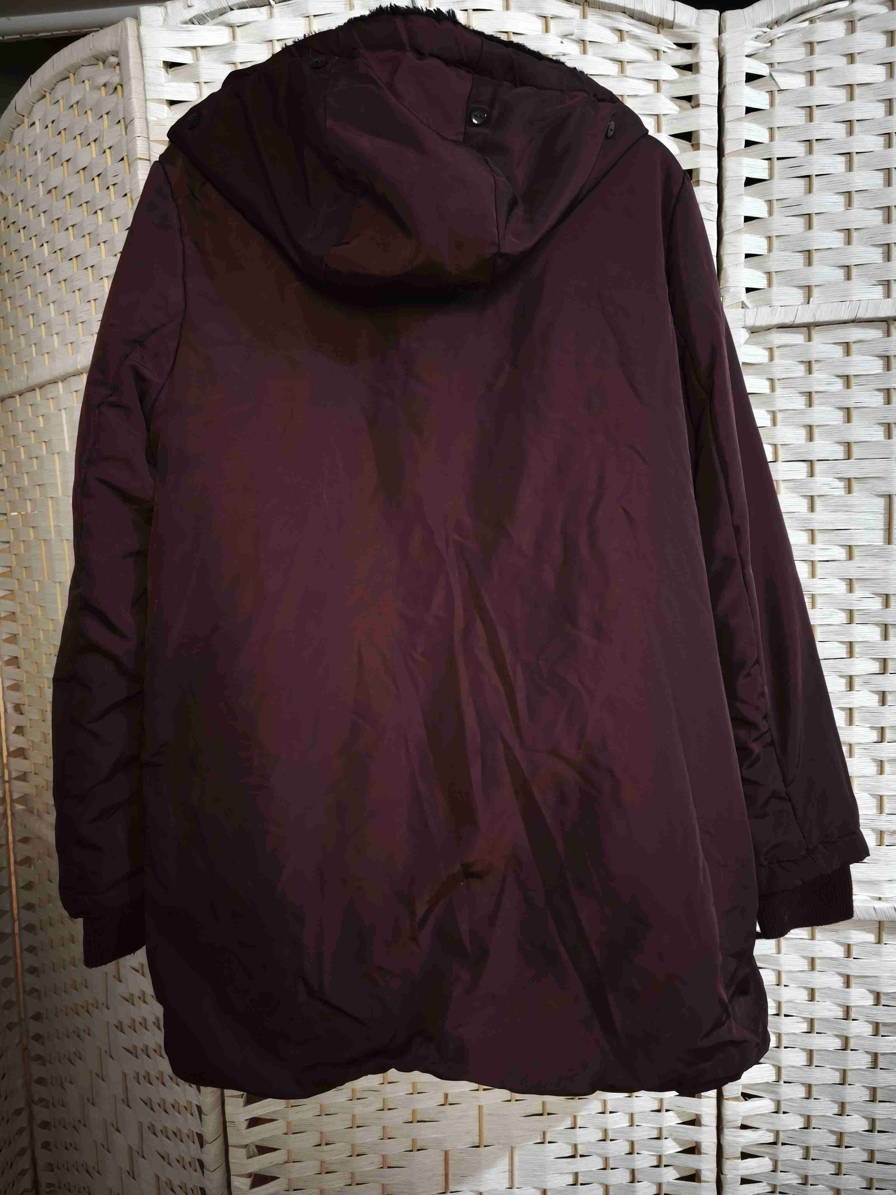 Parka burdeos con forro interior - miniatura 2