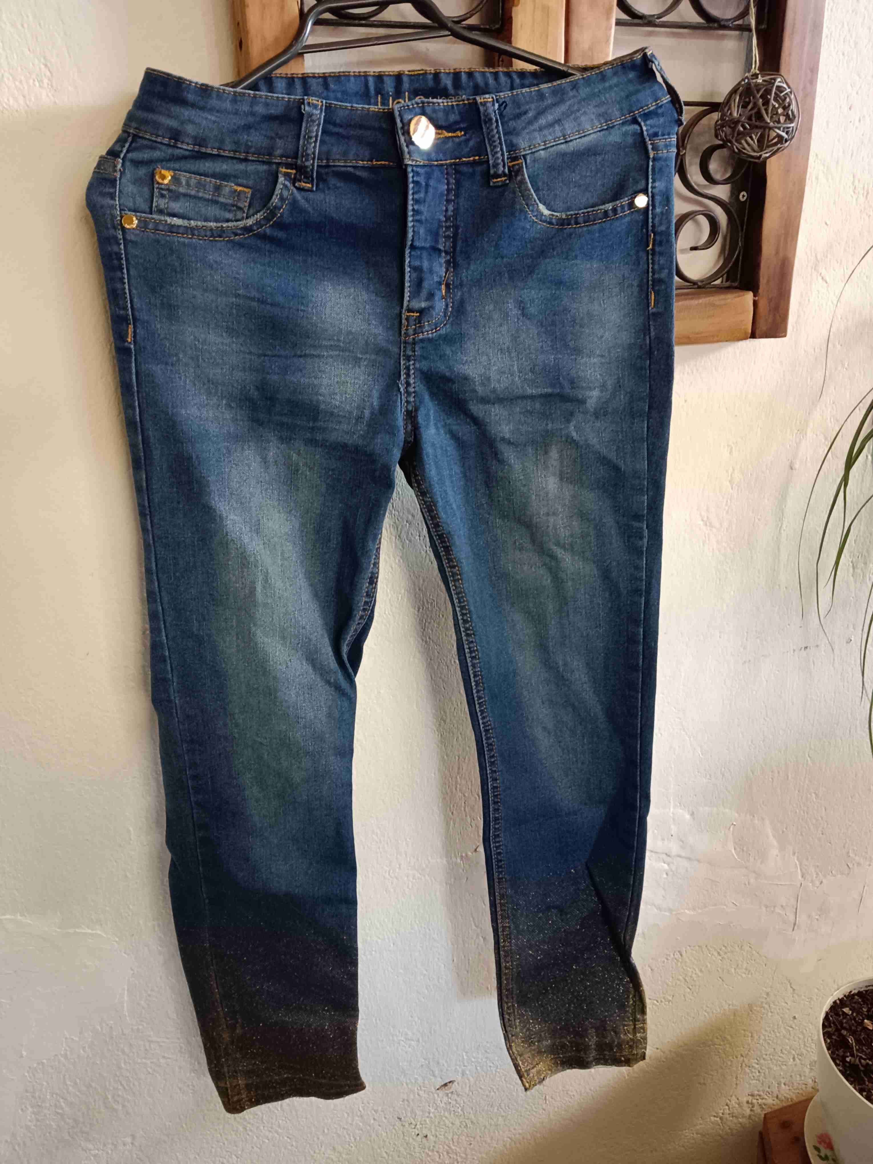 Jeans azul casual de mujer