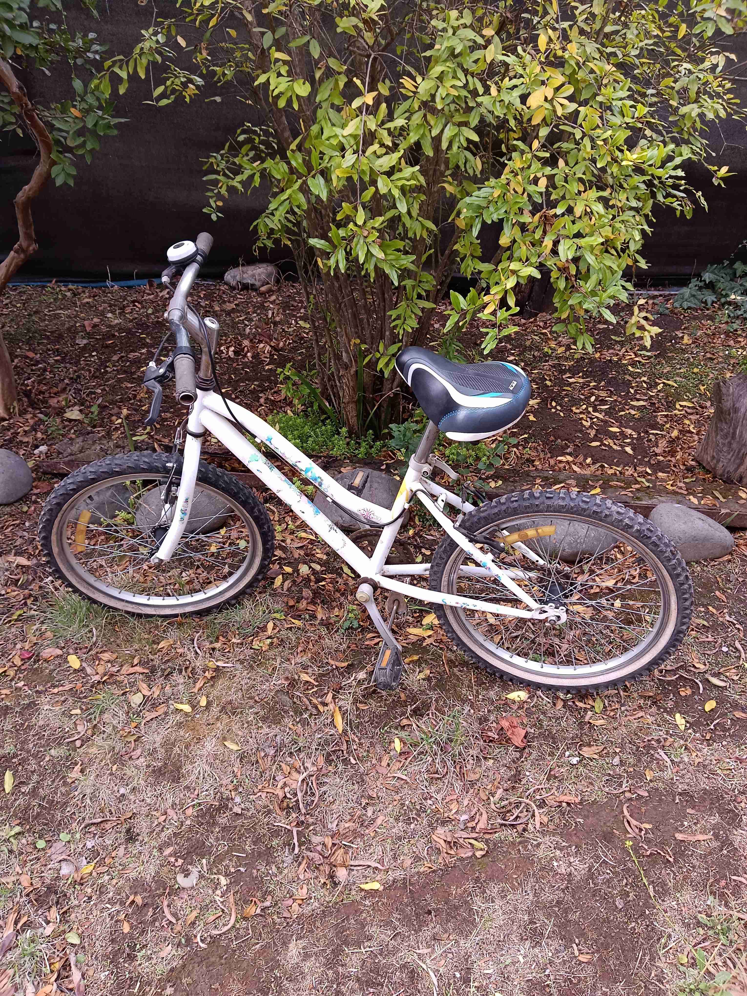 Bicicleta infantil blanca