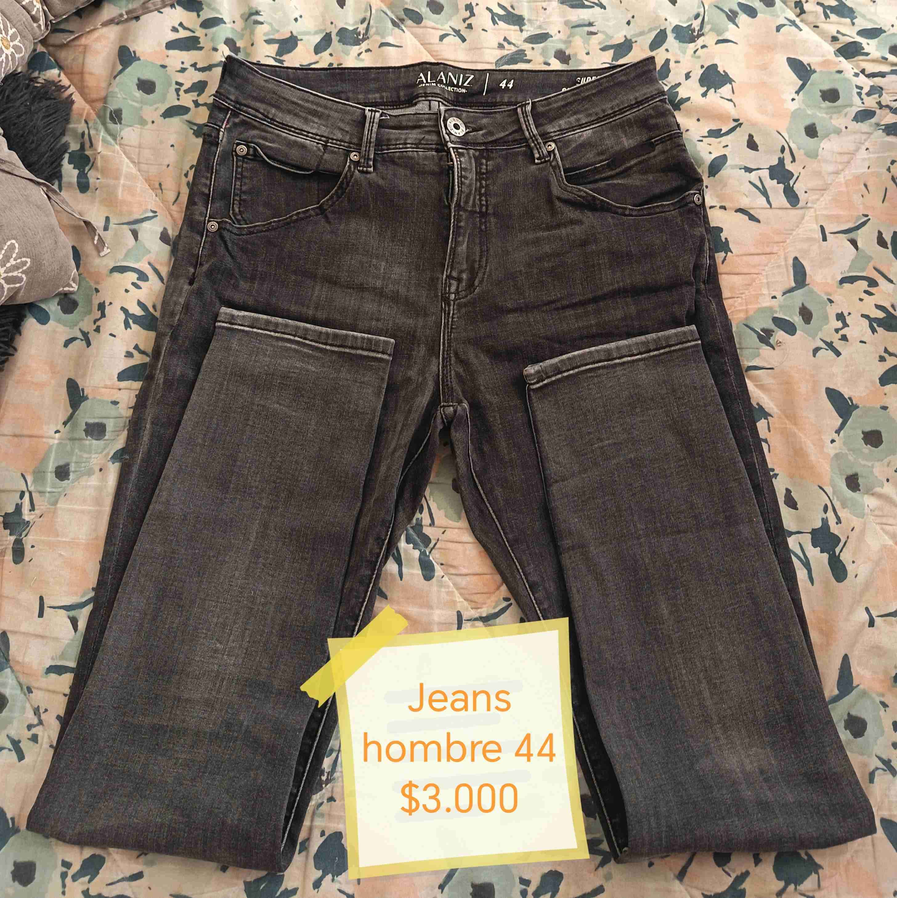 Jeans gris hombre talla 44