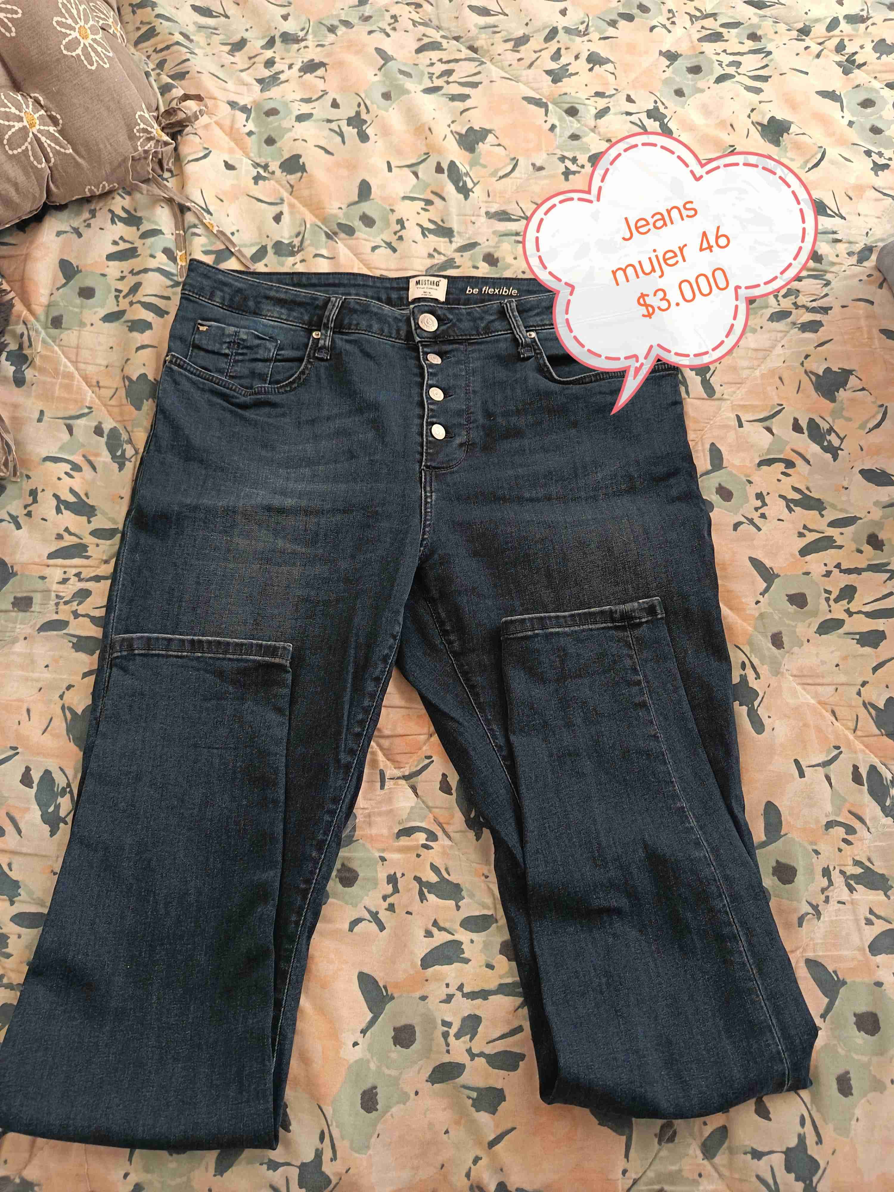 Jeans mujer talla 46 azul
