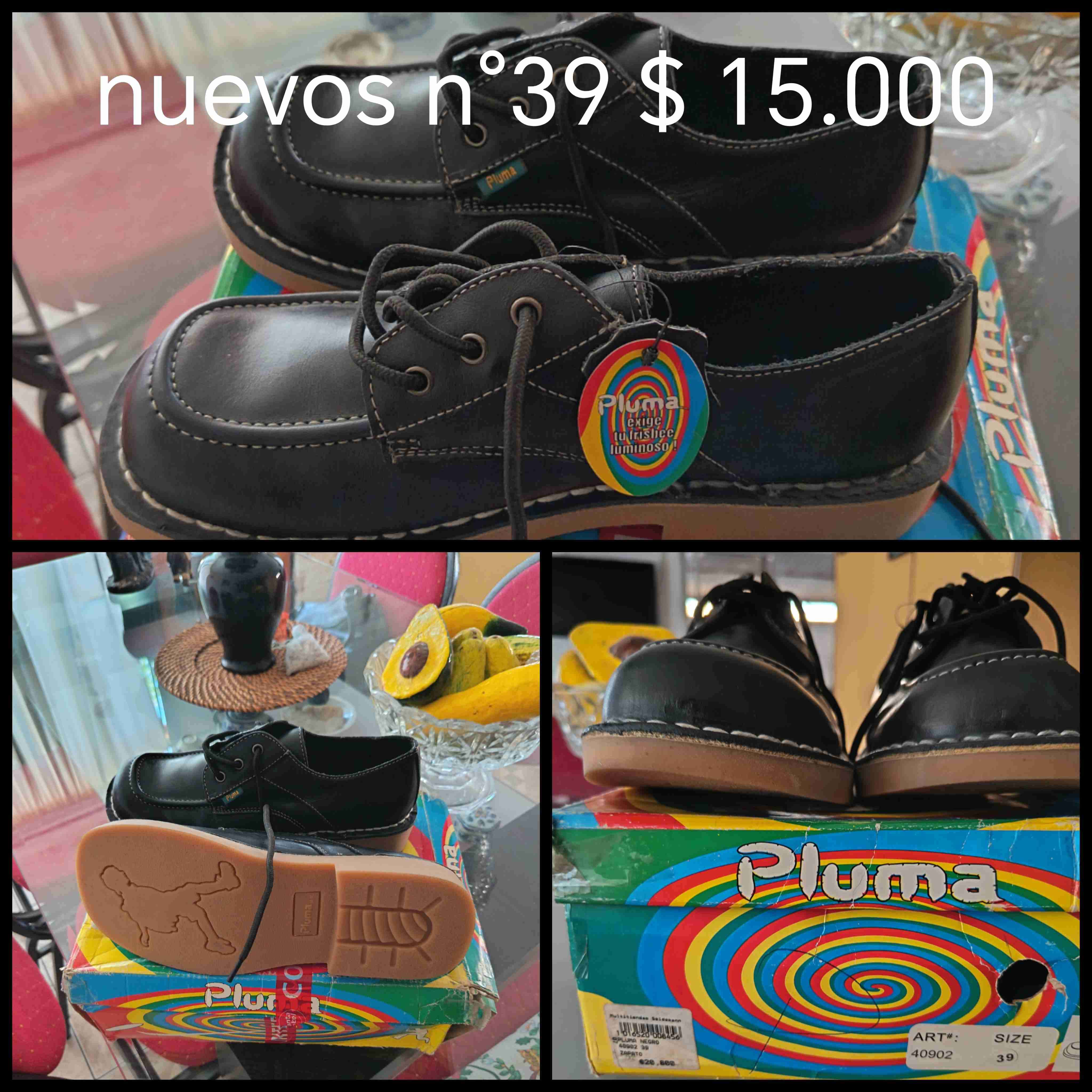Zapatos negros n° 39 nuevos