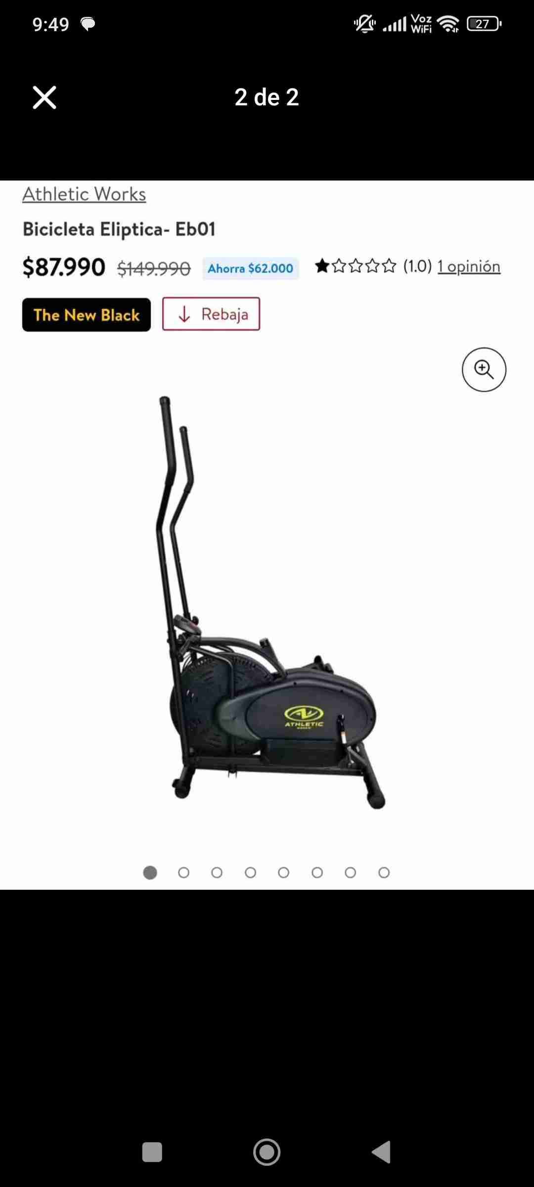 Bicicleta estática para ejercicio - 2