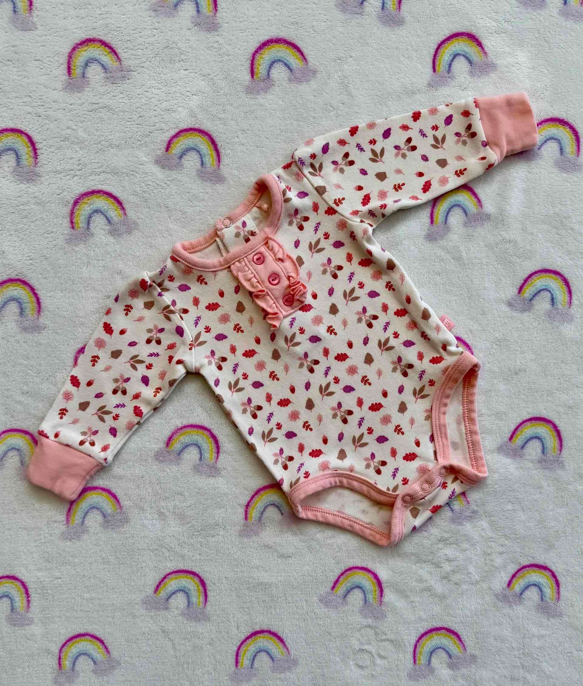 Body bebé floral rosa
