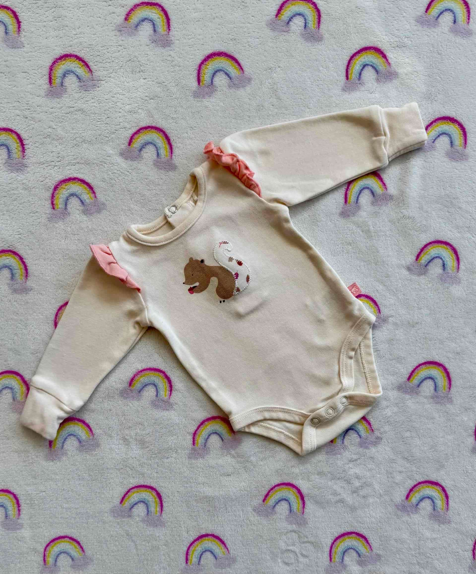 Body de bebé con diseño ardilla