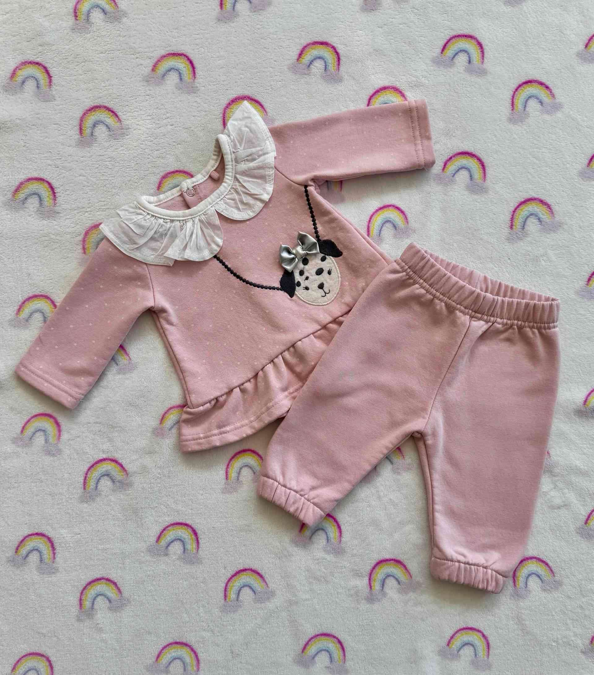 Conjunto niña rosado estampado perrito - miniatura 2