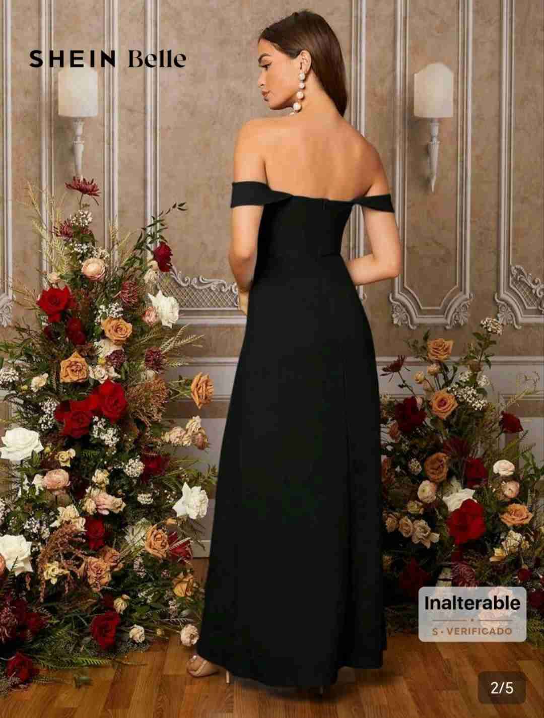 Vestido negro elegante - miniatura 3