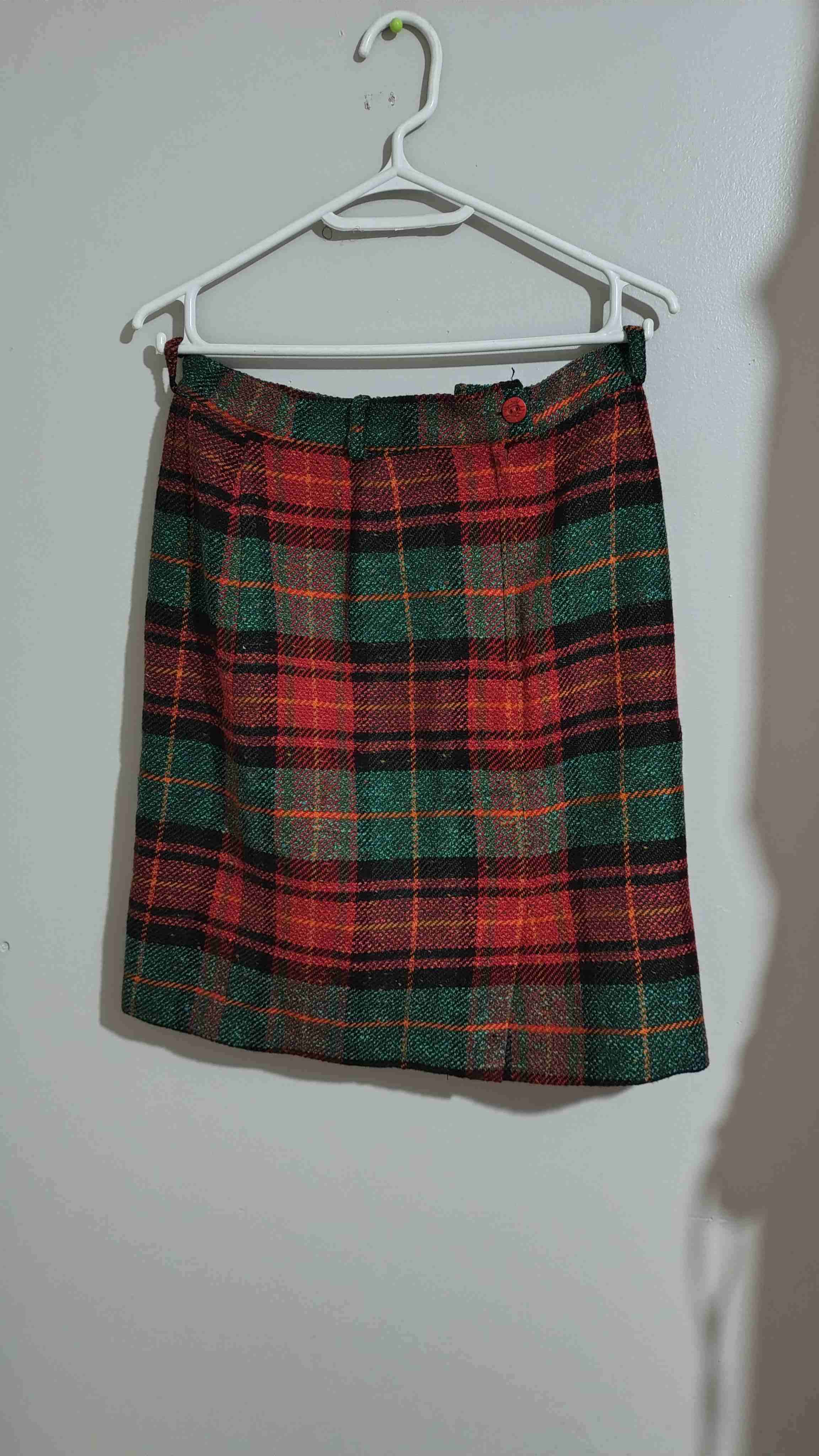 Falda escocesa de lana 82% talla M - miniatura 2