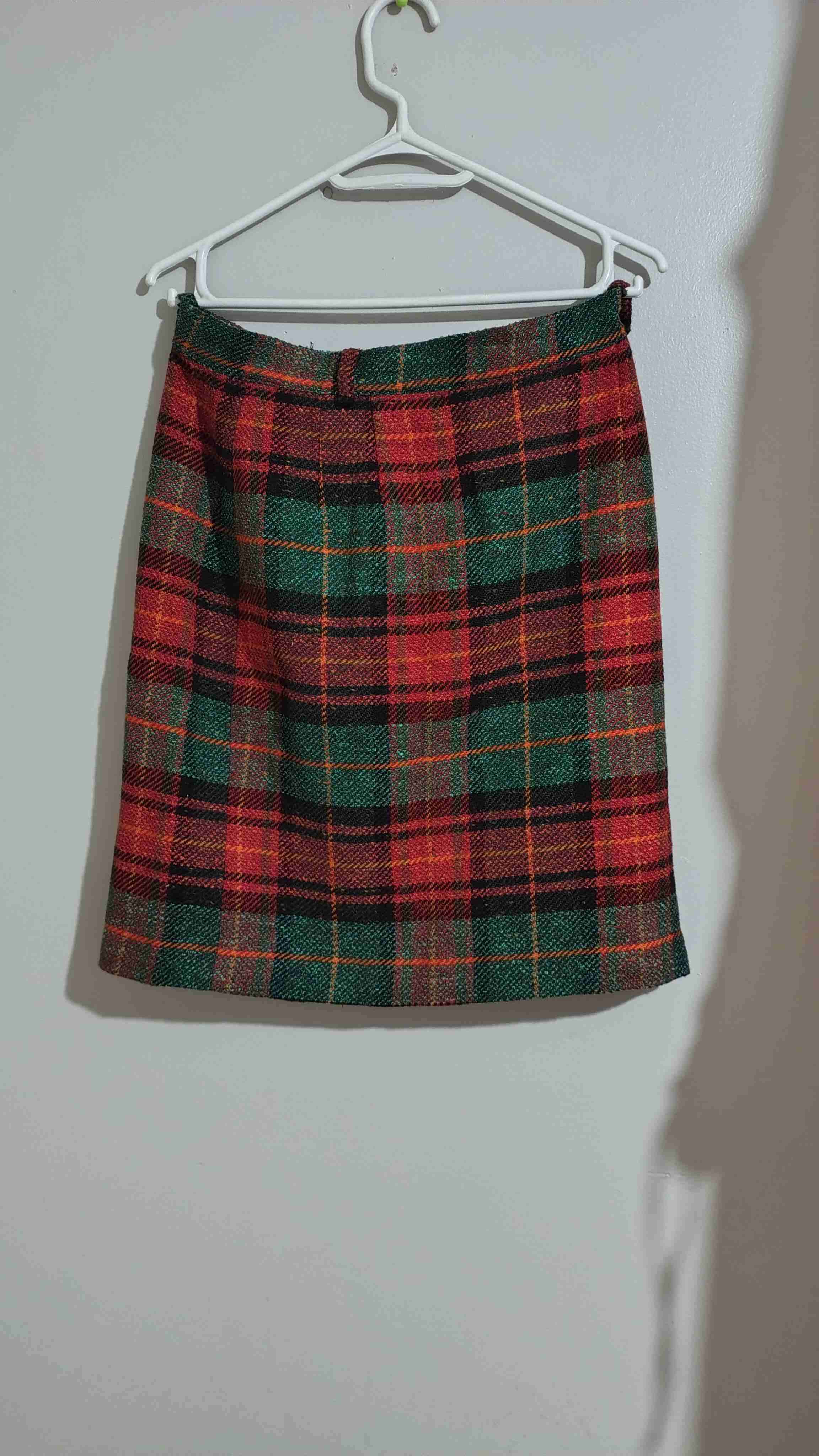 Falda escocesa de lana 82% talla M - miniatura 3