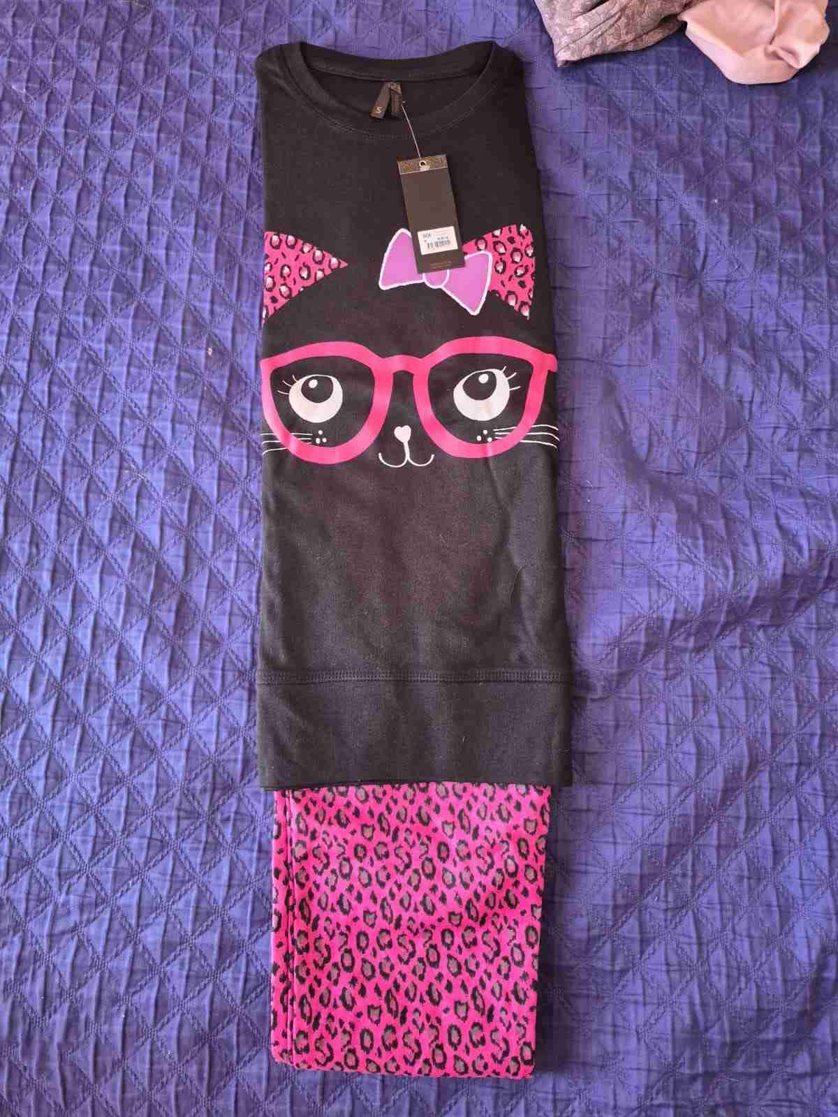 Pijama turquesa con mensaje - miniatura 4