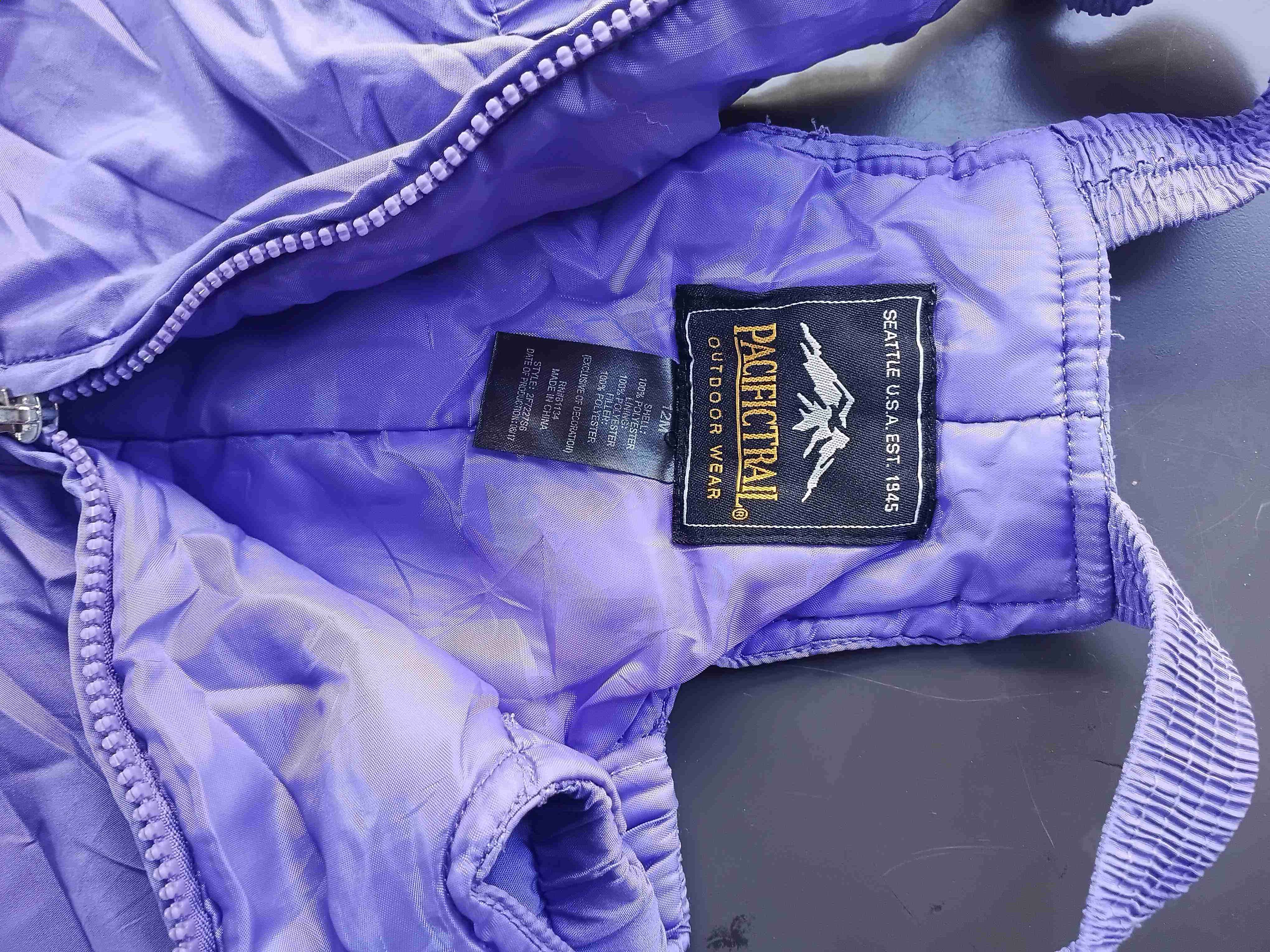 Pantalón de nieve morado infantil talla 2 - miniatura 3